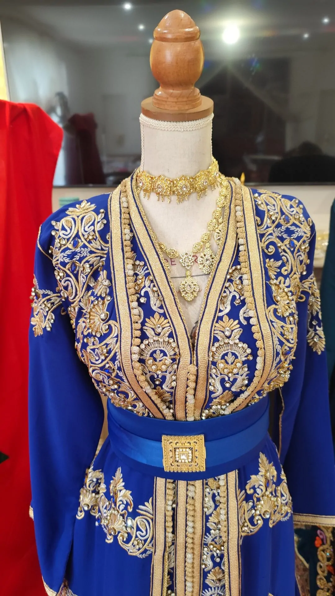 caftan marocain d occasion deux pièces – Image 6