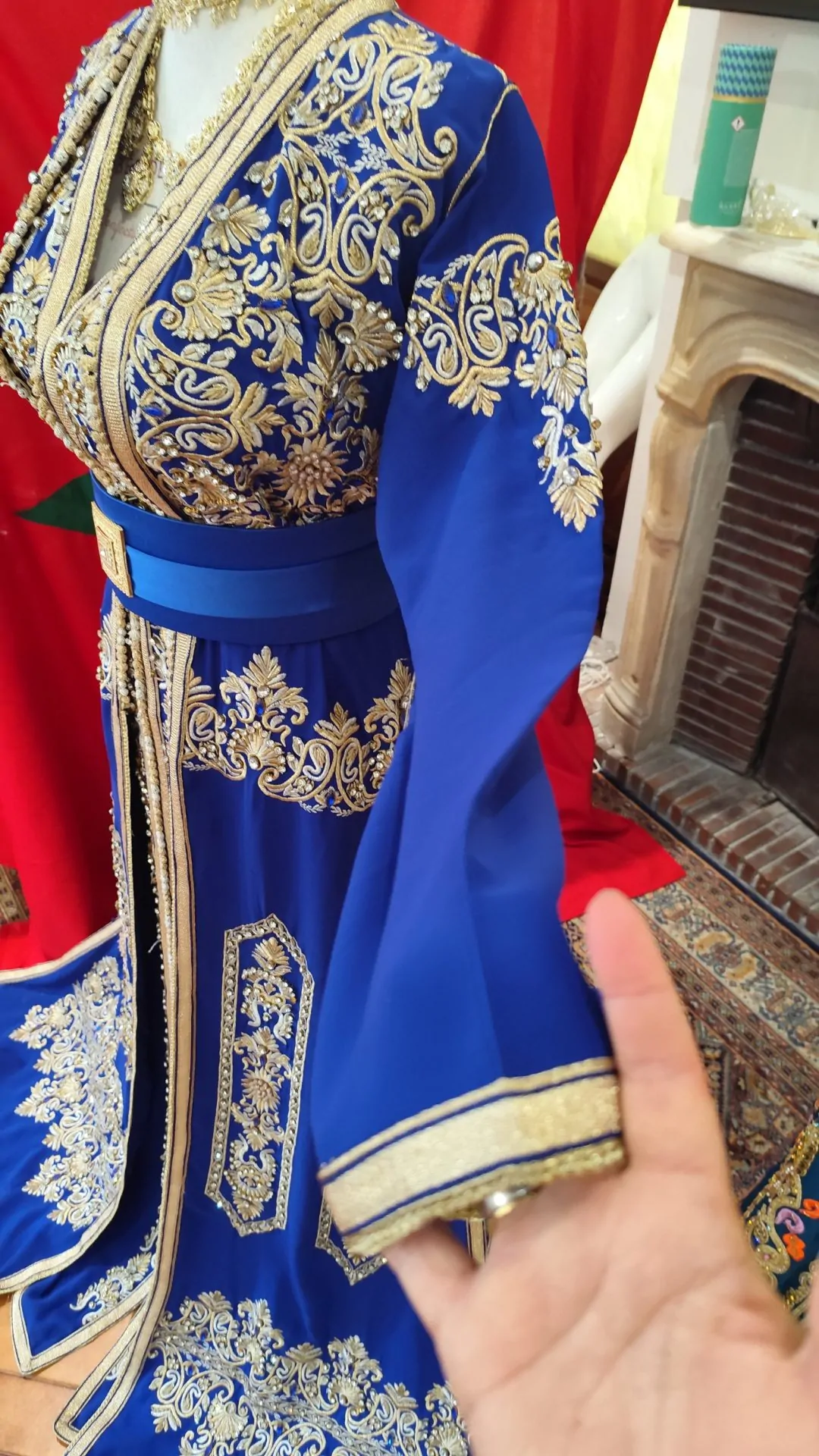 caftan marocain d occasion deux pièces – Image 13
