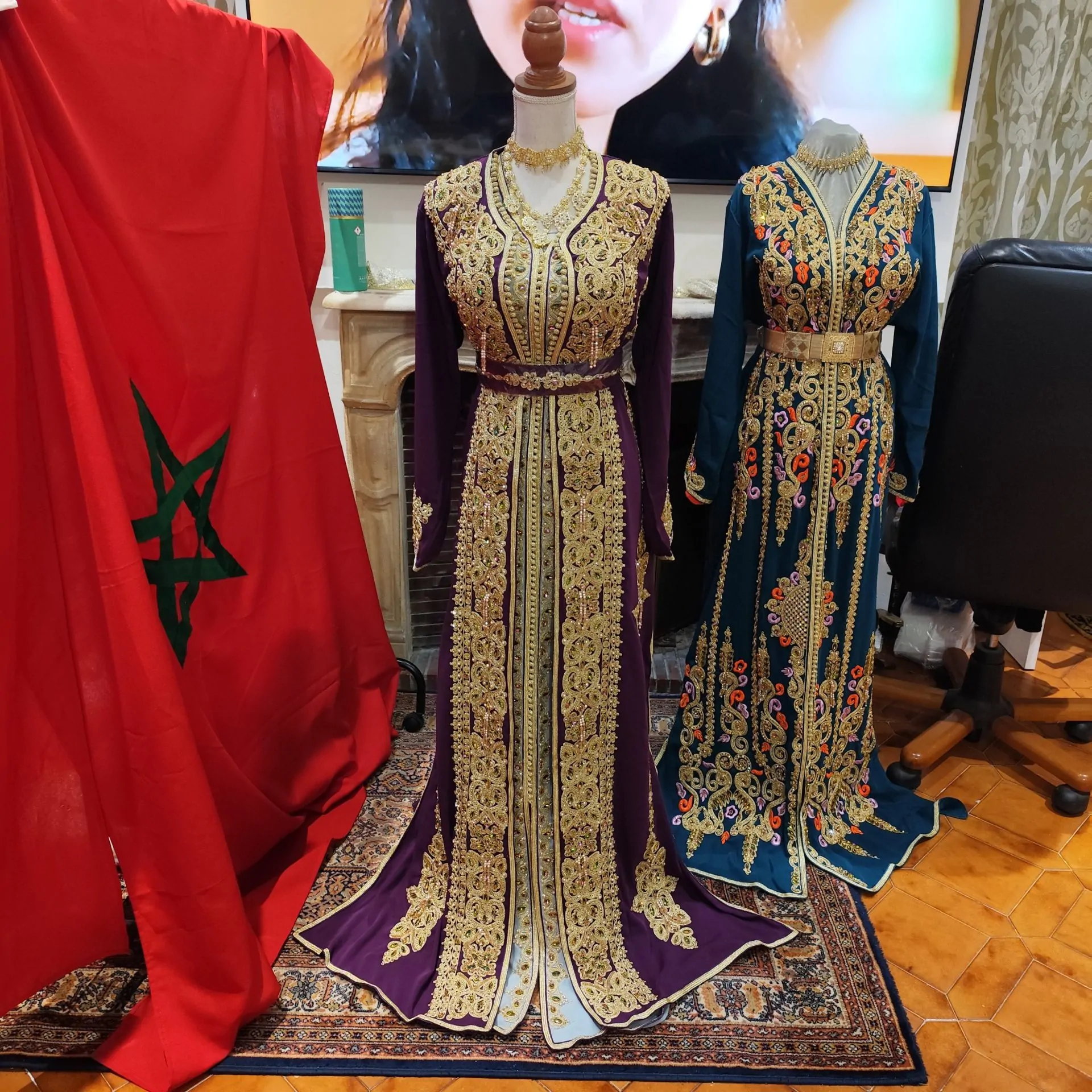 caftan marocain neuf - Takchita deux pièces
