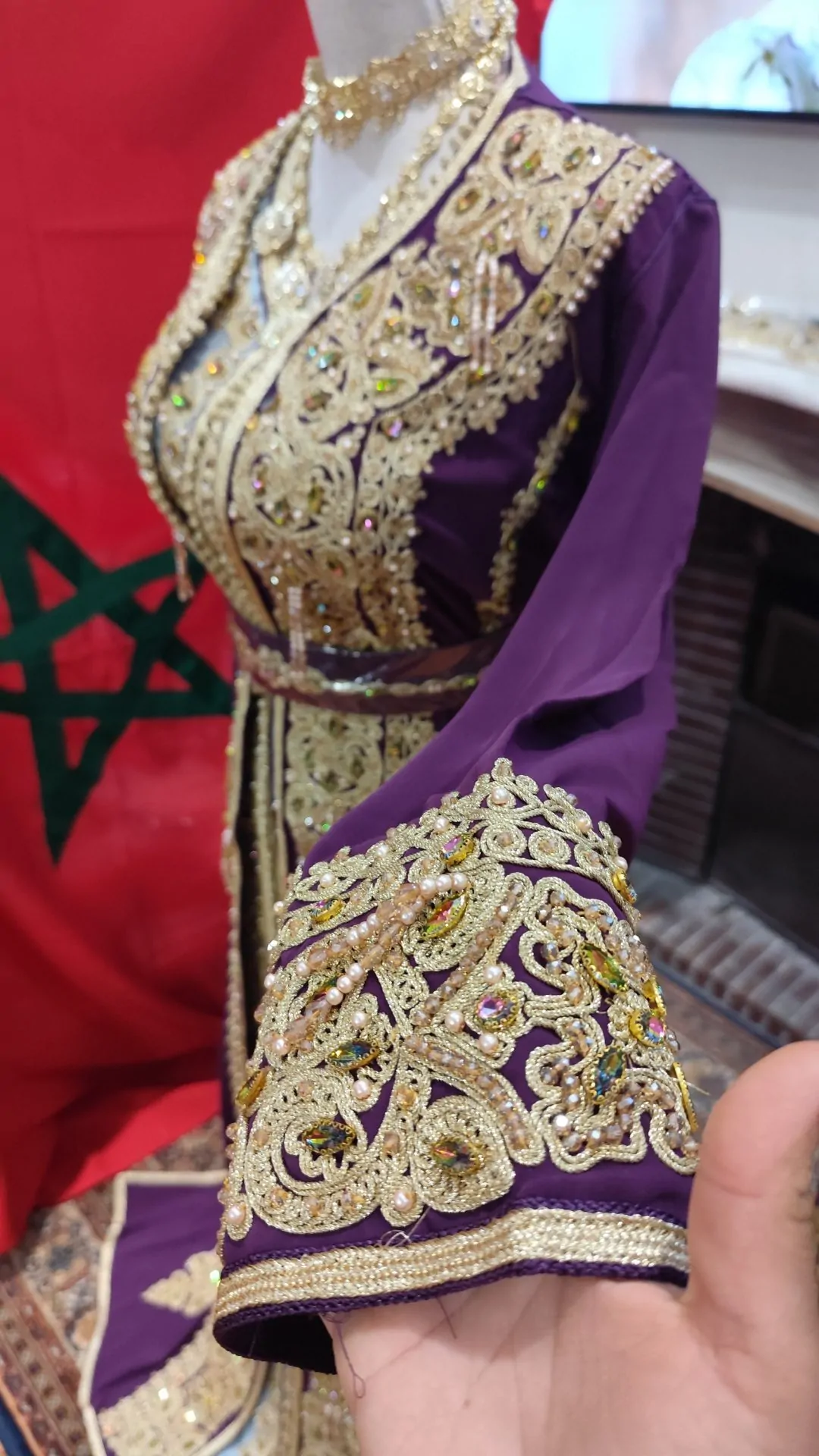 caftan marocain neuf - Takchita deux pièces – Image 3