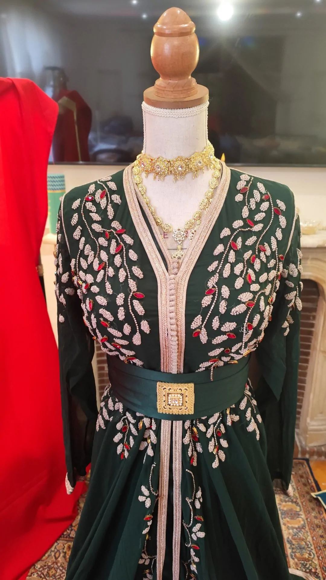 caftan marocain d occasion deux pièces – Image 9