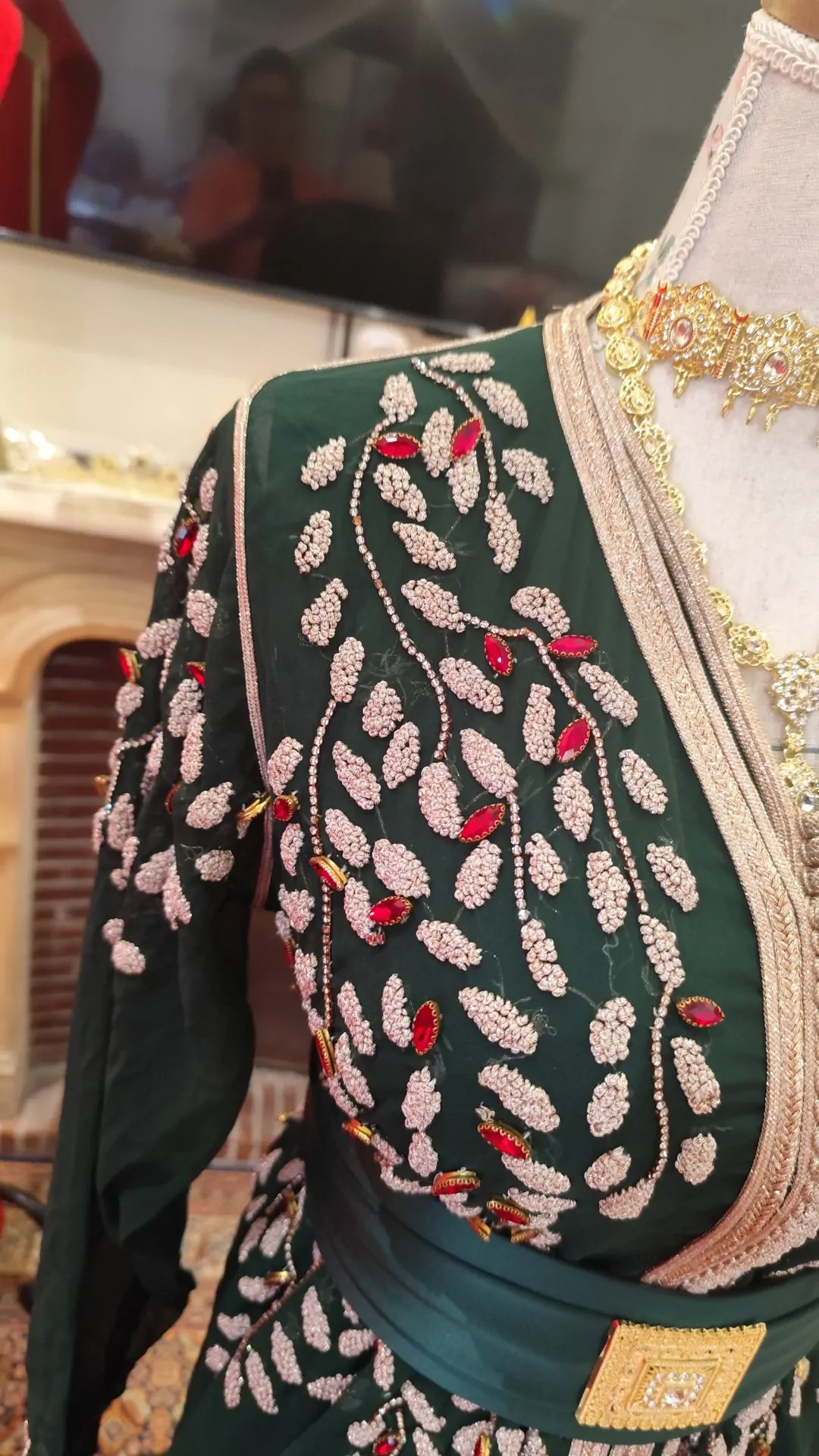caftan marocain d occasion deux pièces – Image 7