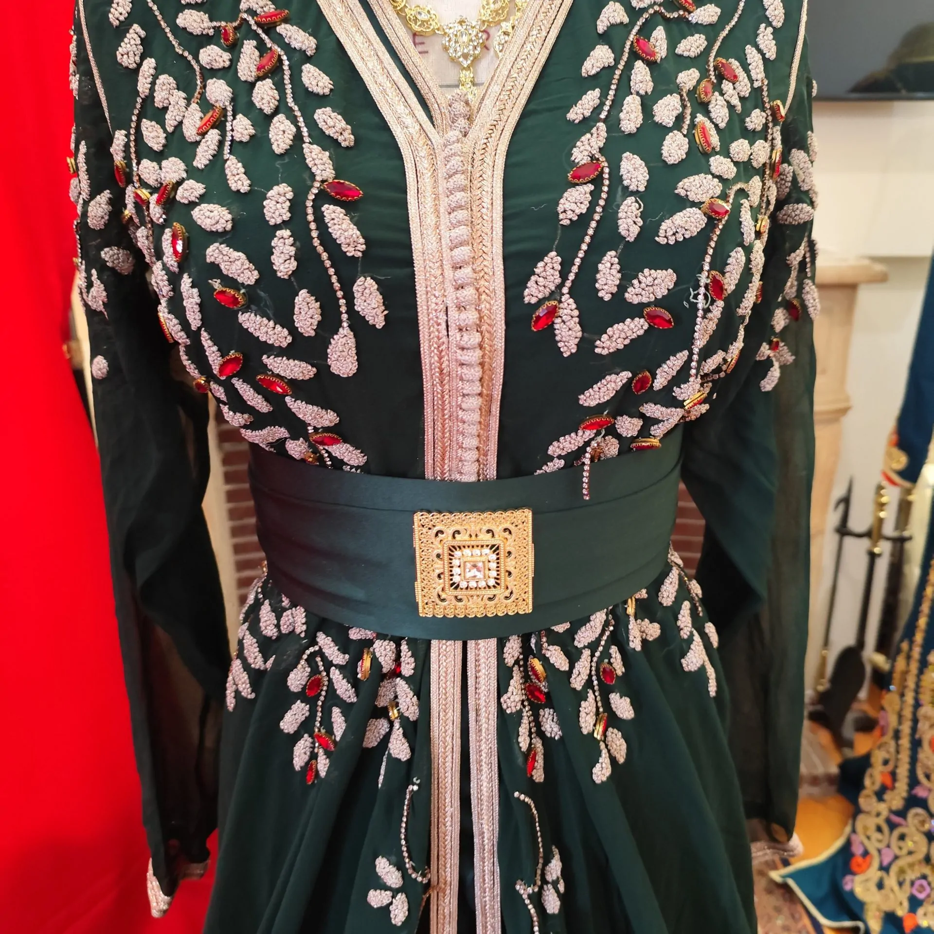 caftan marocain d occasion deux pièces – Image 11