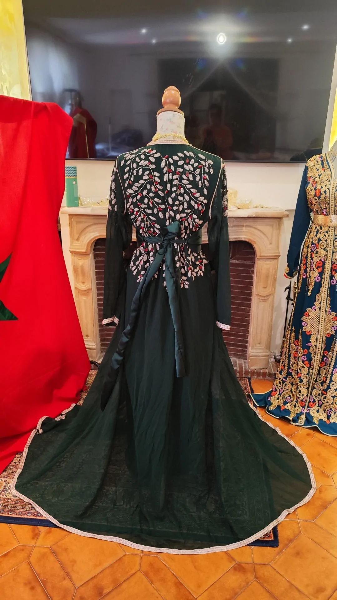 caftan marocain d occasion deux pièces – Image 2