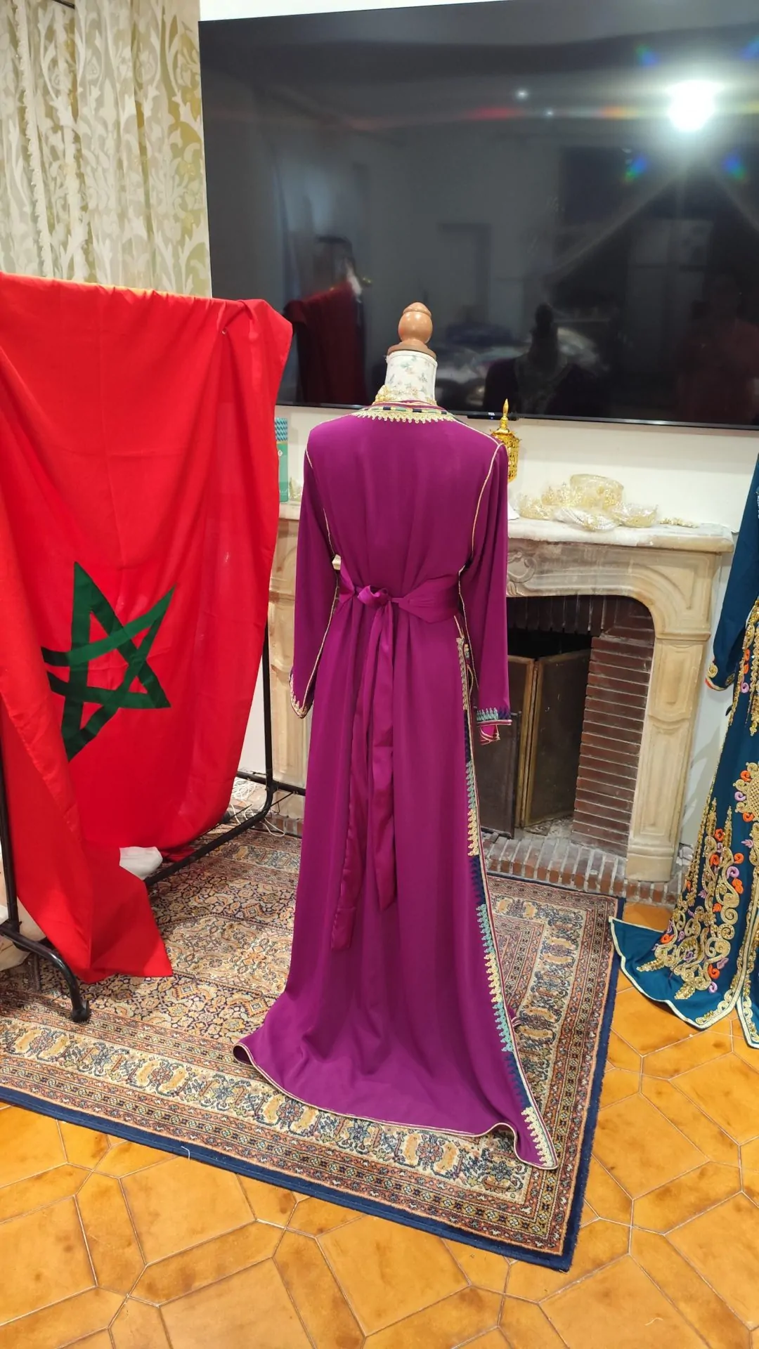 caftan marocain d occasion deux pièces – Image 6