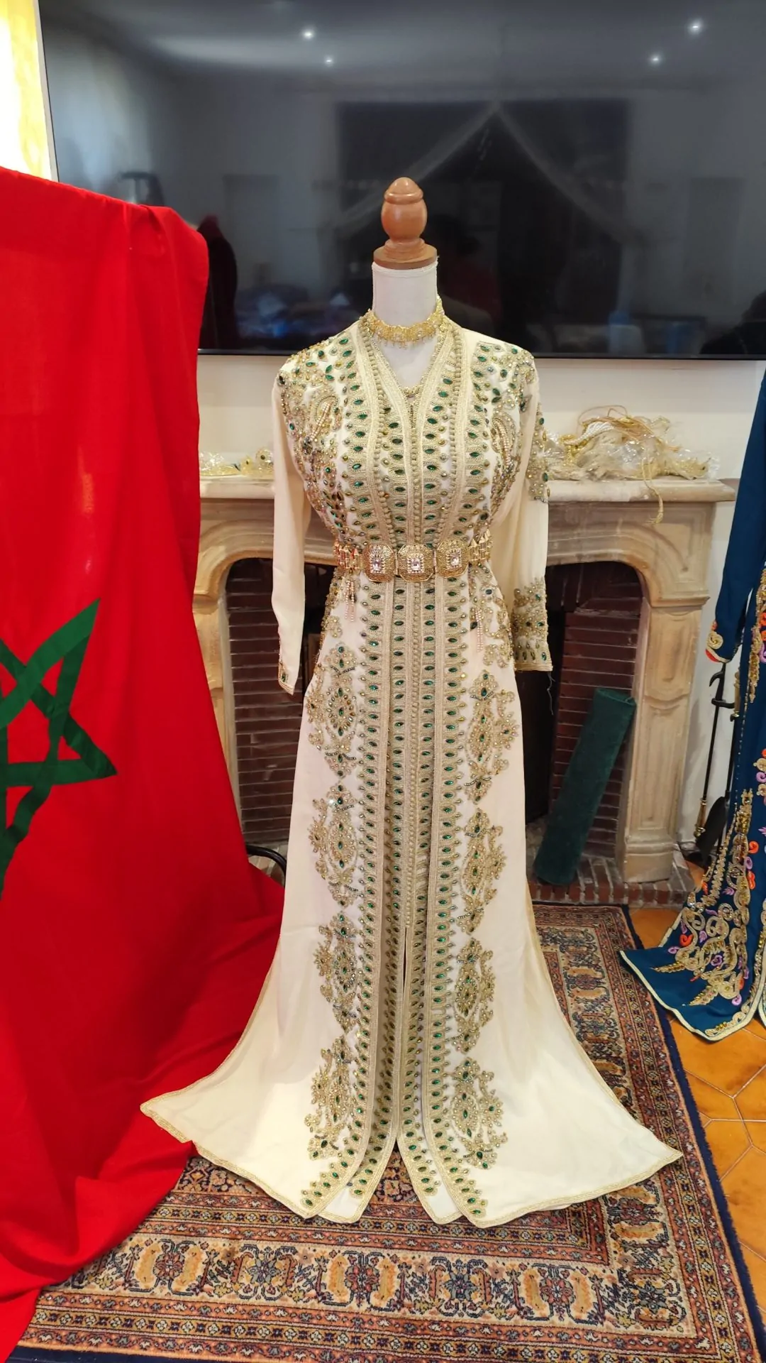 caftan marocain neuf doublé deux pièces – Image 10