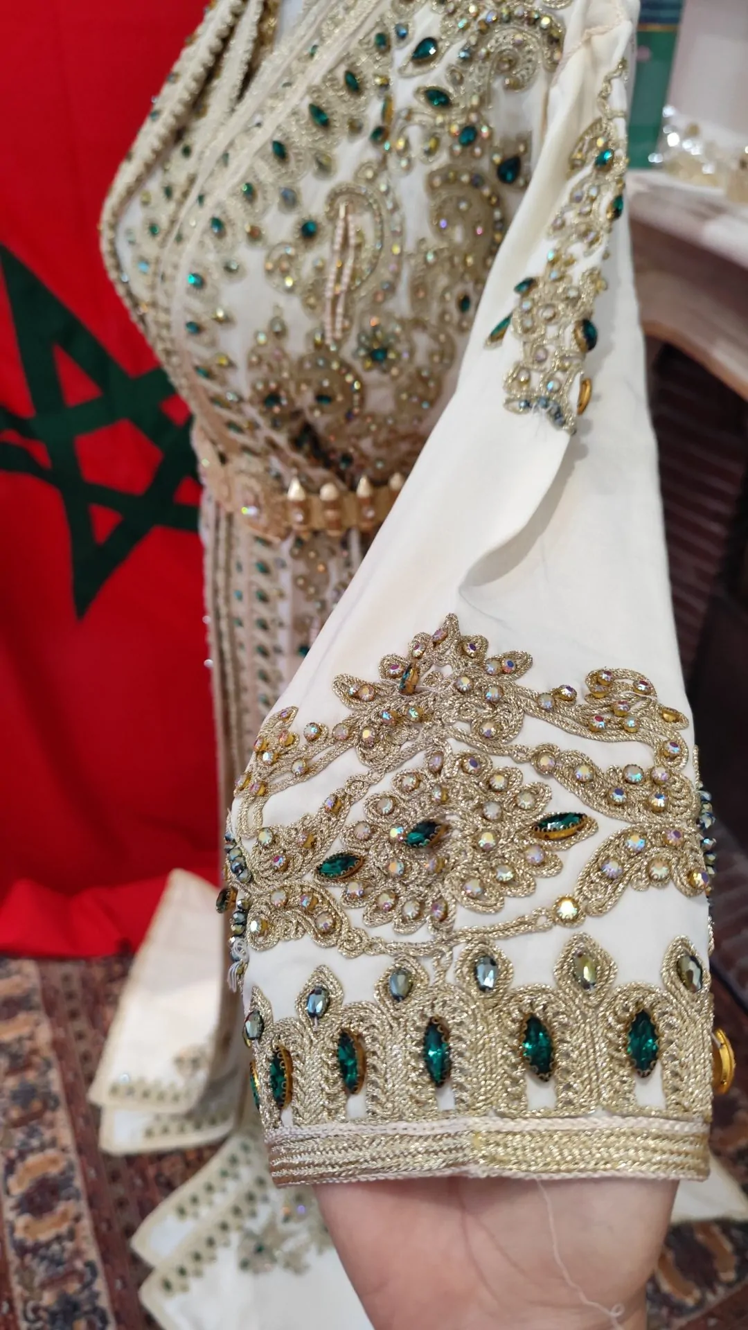 caftan marocain neuf doublé deux pièces – Image 5