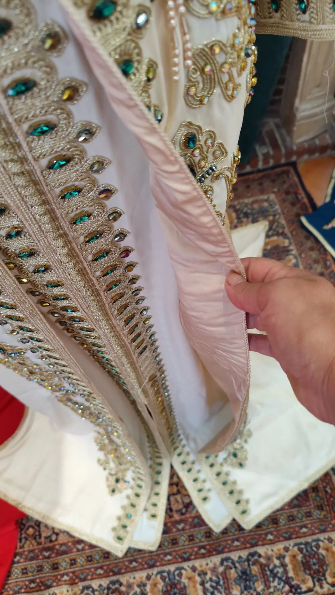 caftan marocain neuf doublé deux pièces – Image 3