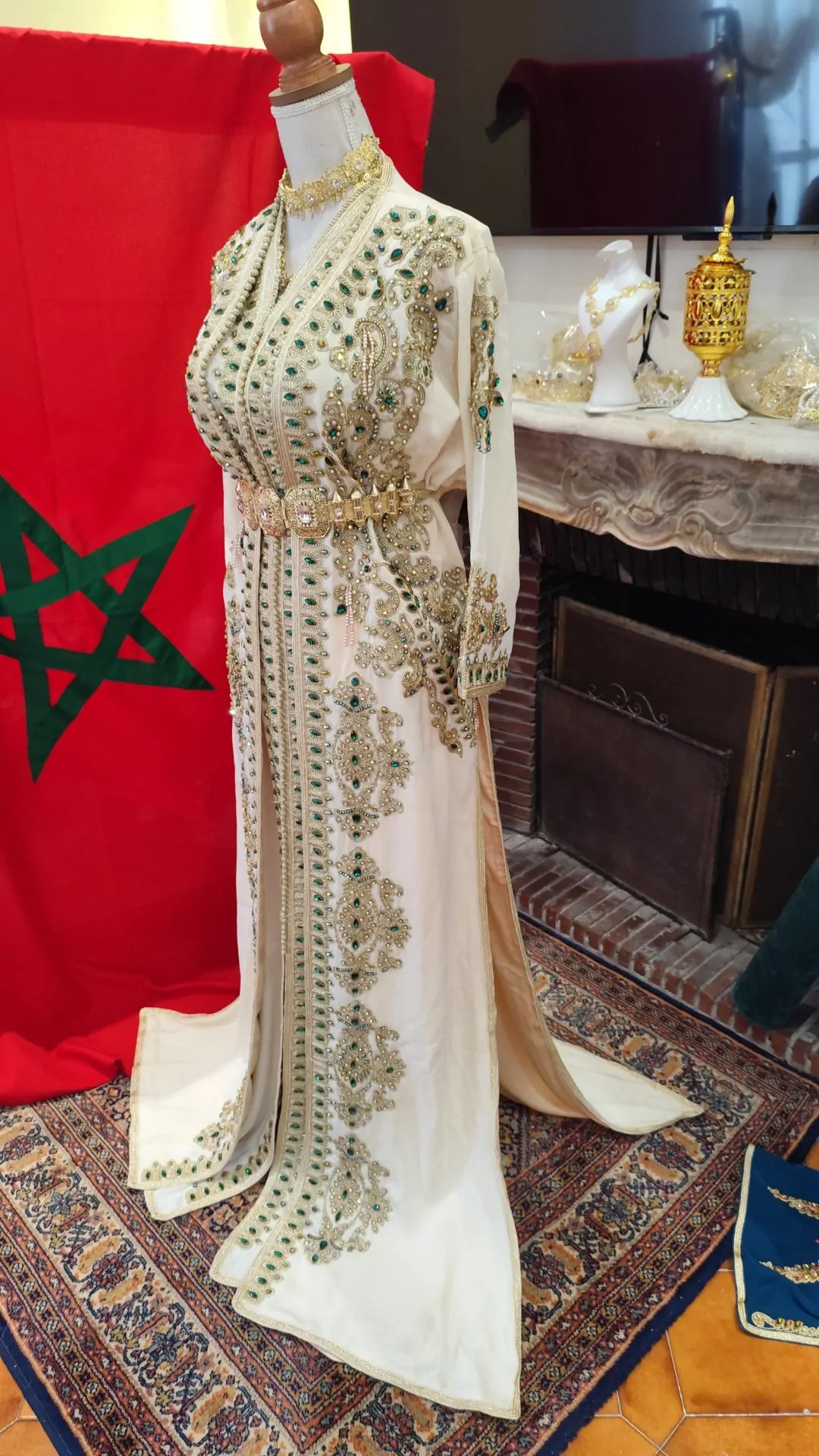 caftan marocain neuf doublé deux pièces – Image 2