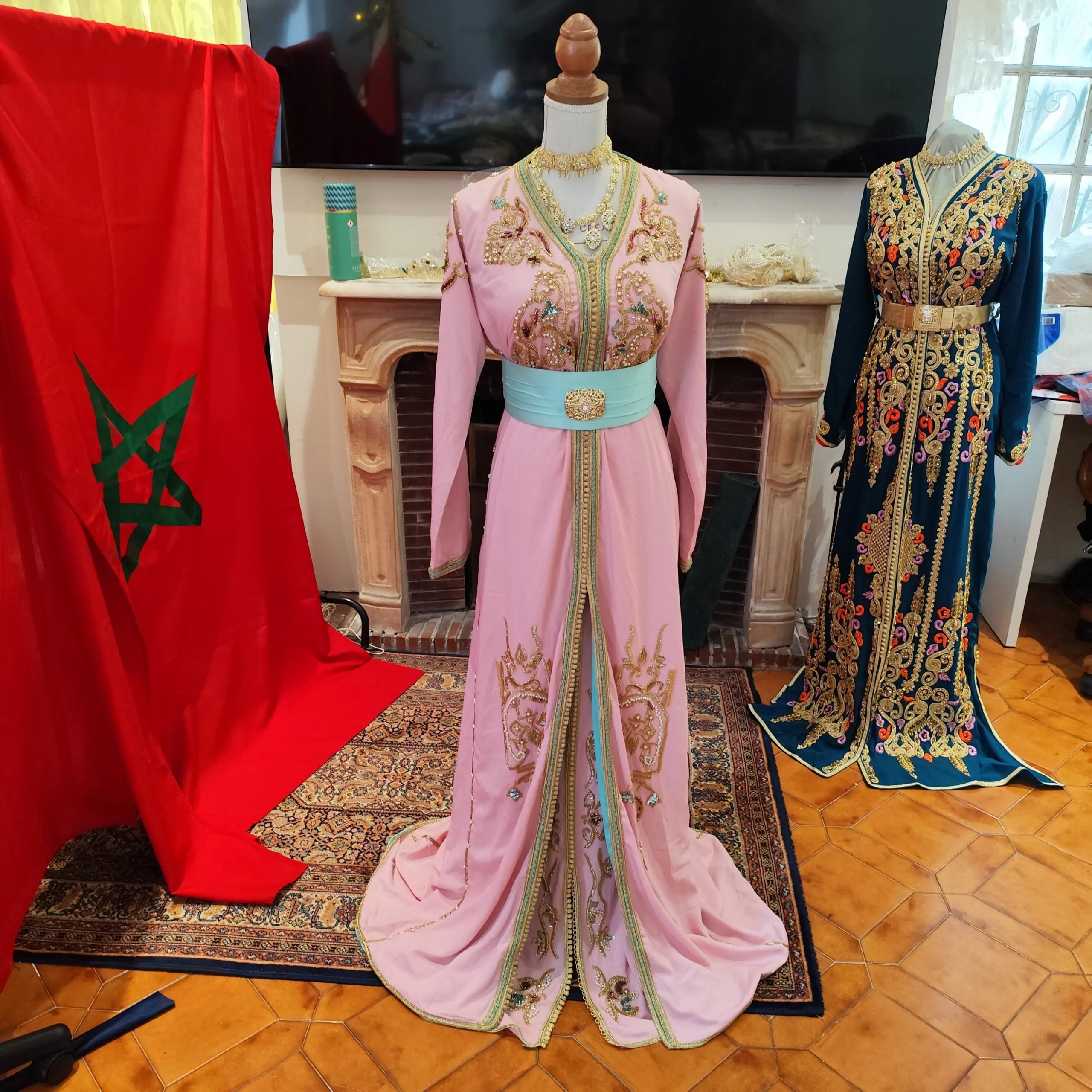 caftan marocain d occasion grande taille doublé