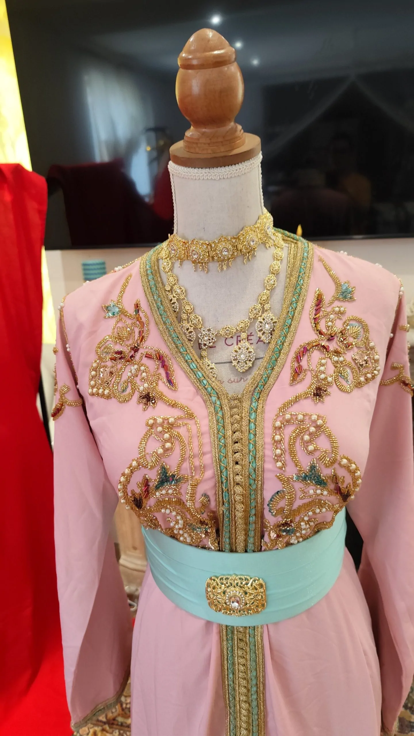 caftan marocain d occasion grande taille doublé – Image 8