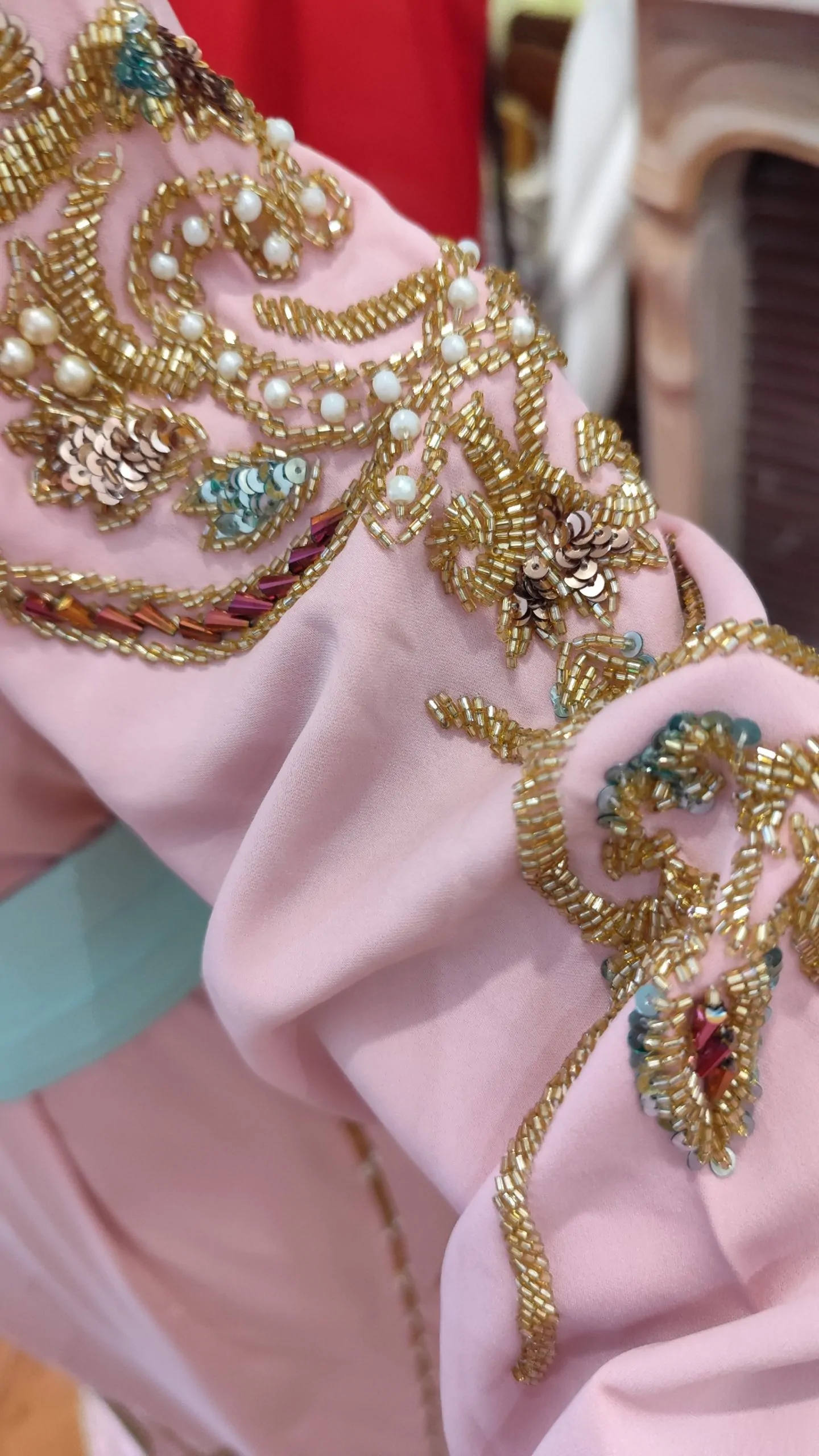 caftan marocain d occasion grande taille doublé – Image 6