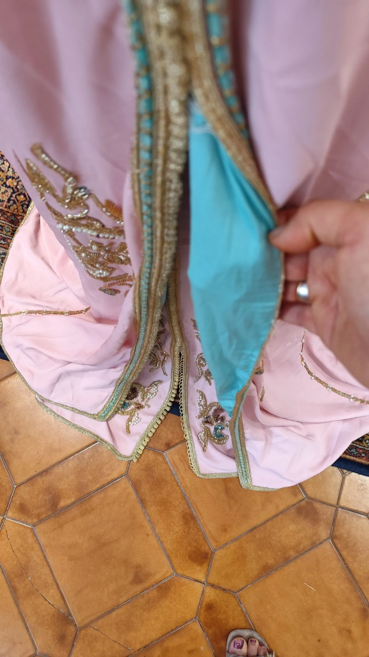 caftan marocain d occasion grande taille doublé – Image 2