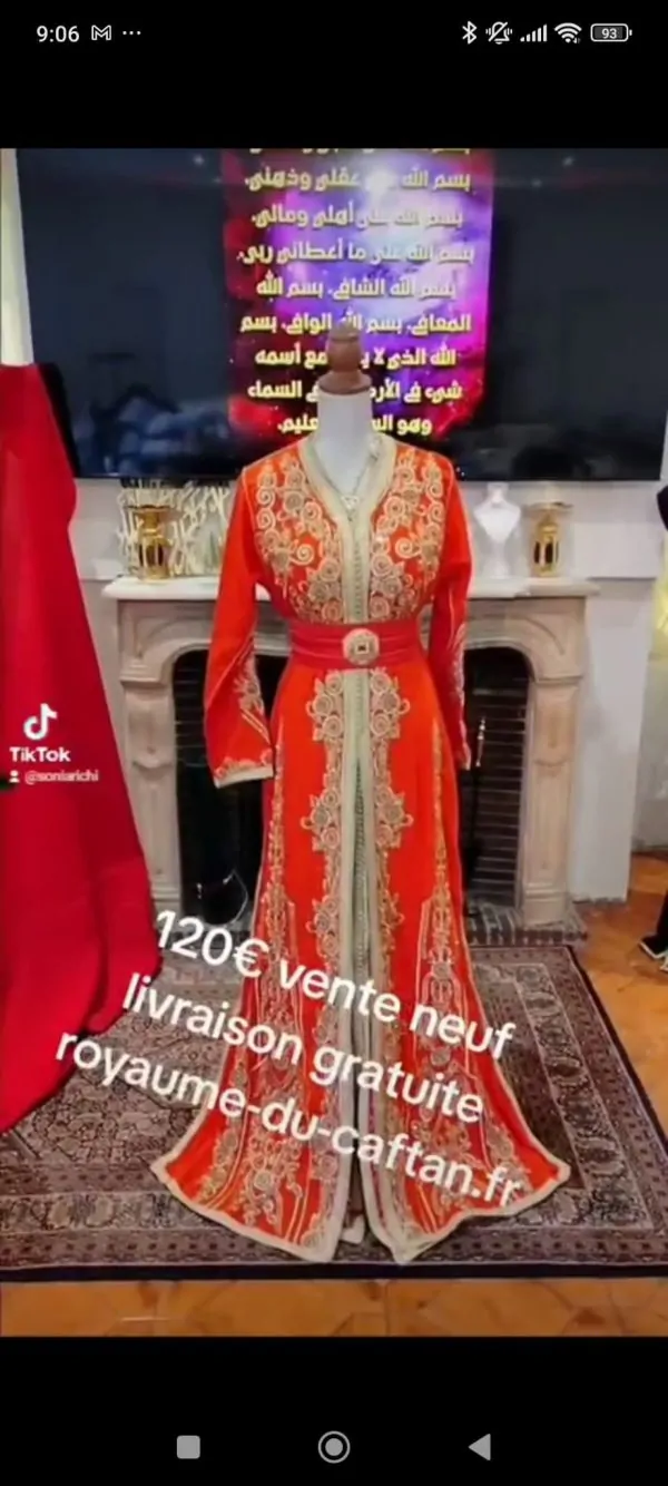 caftan marocain neuf