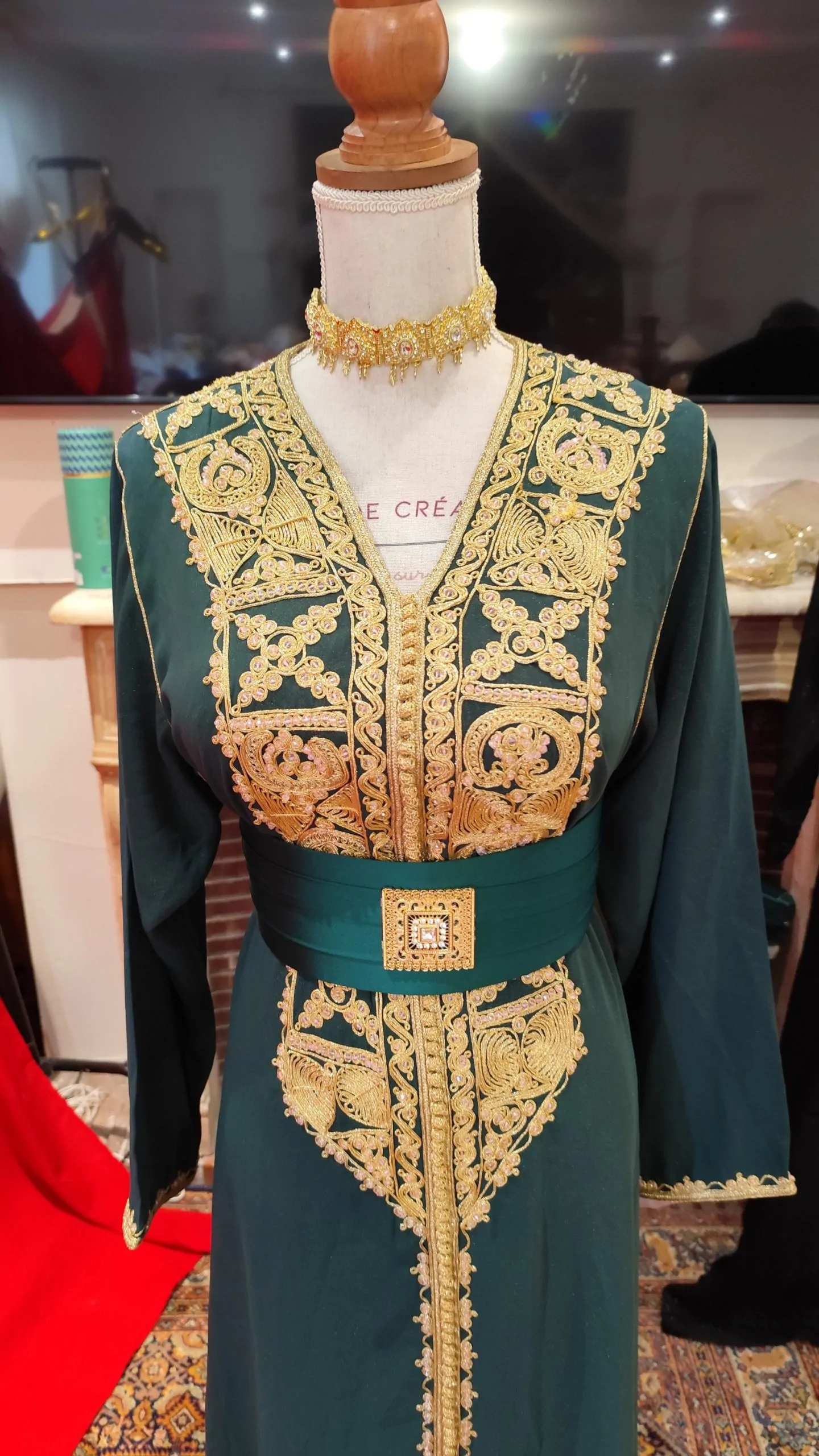 caftan marocain d occasion doublé – Image 5