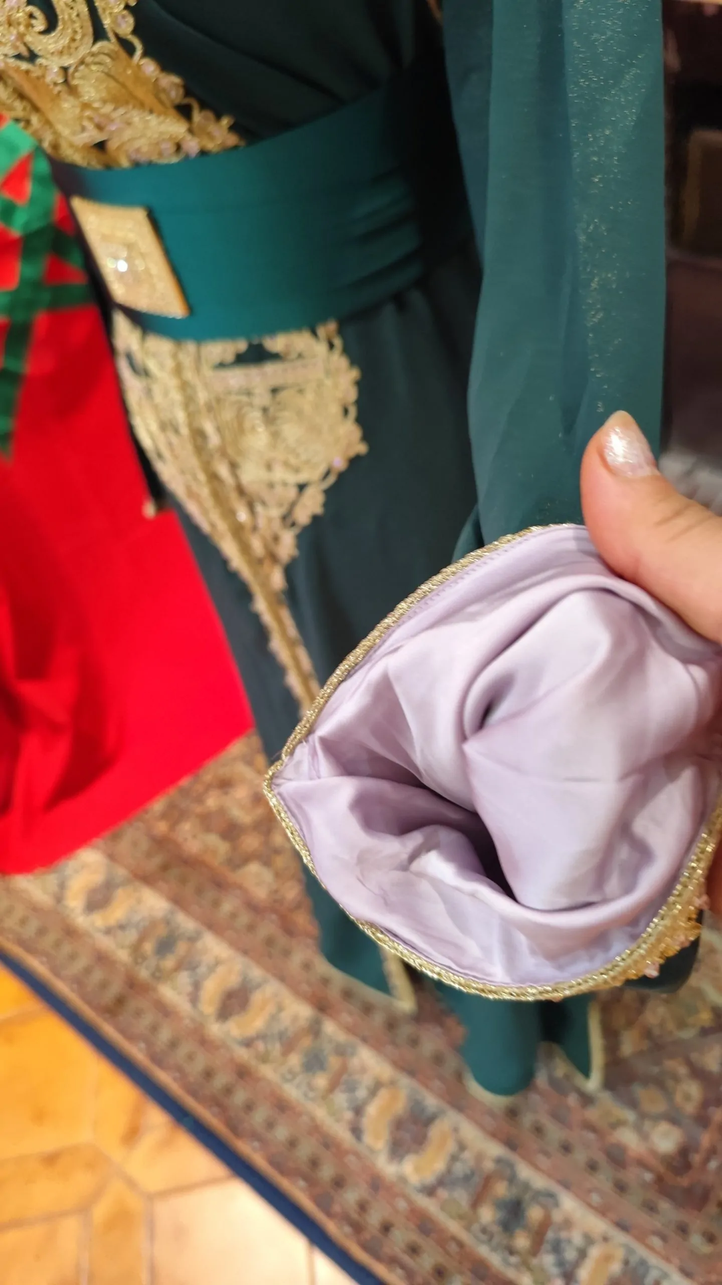 caftan marocain d occasion doublé – Image 3