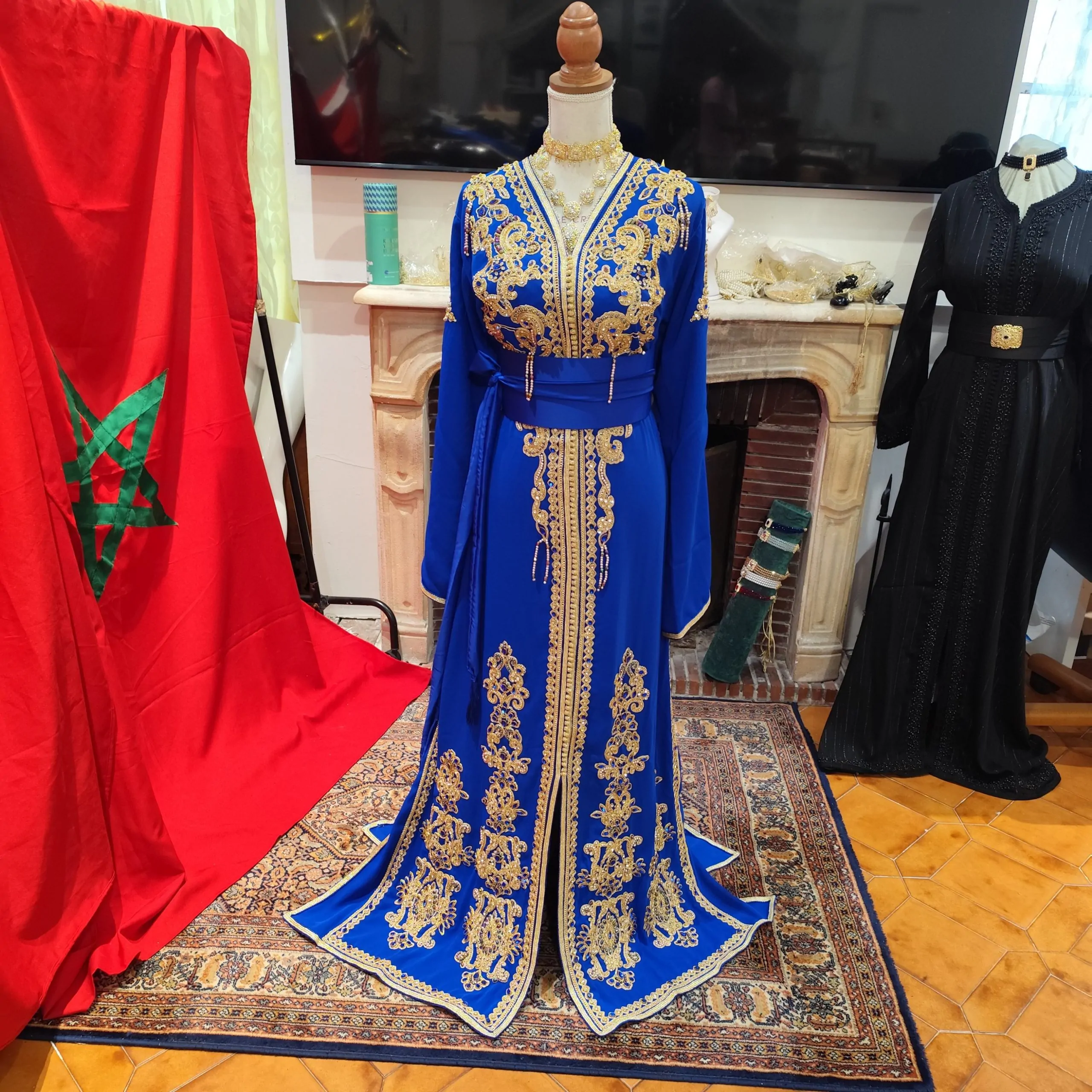 lot deux caftan marocain neuf grande taille