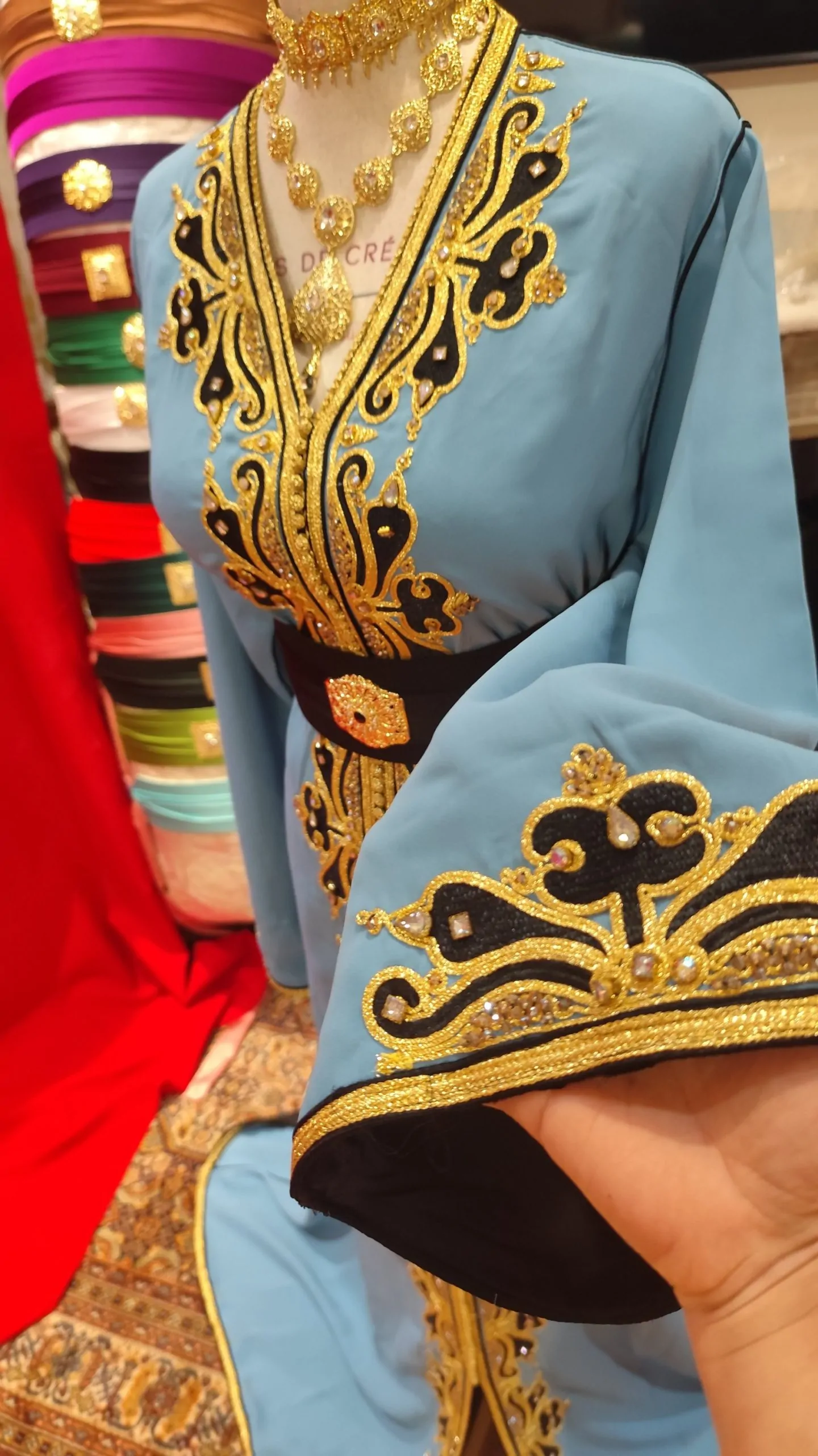 caftan marocain quasi neuf doublé – Image 2