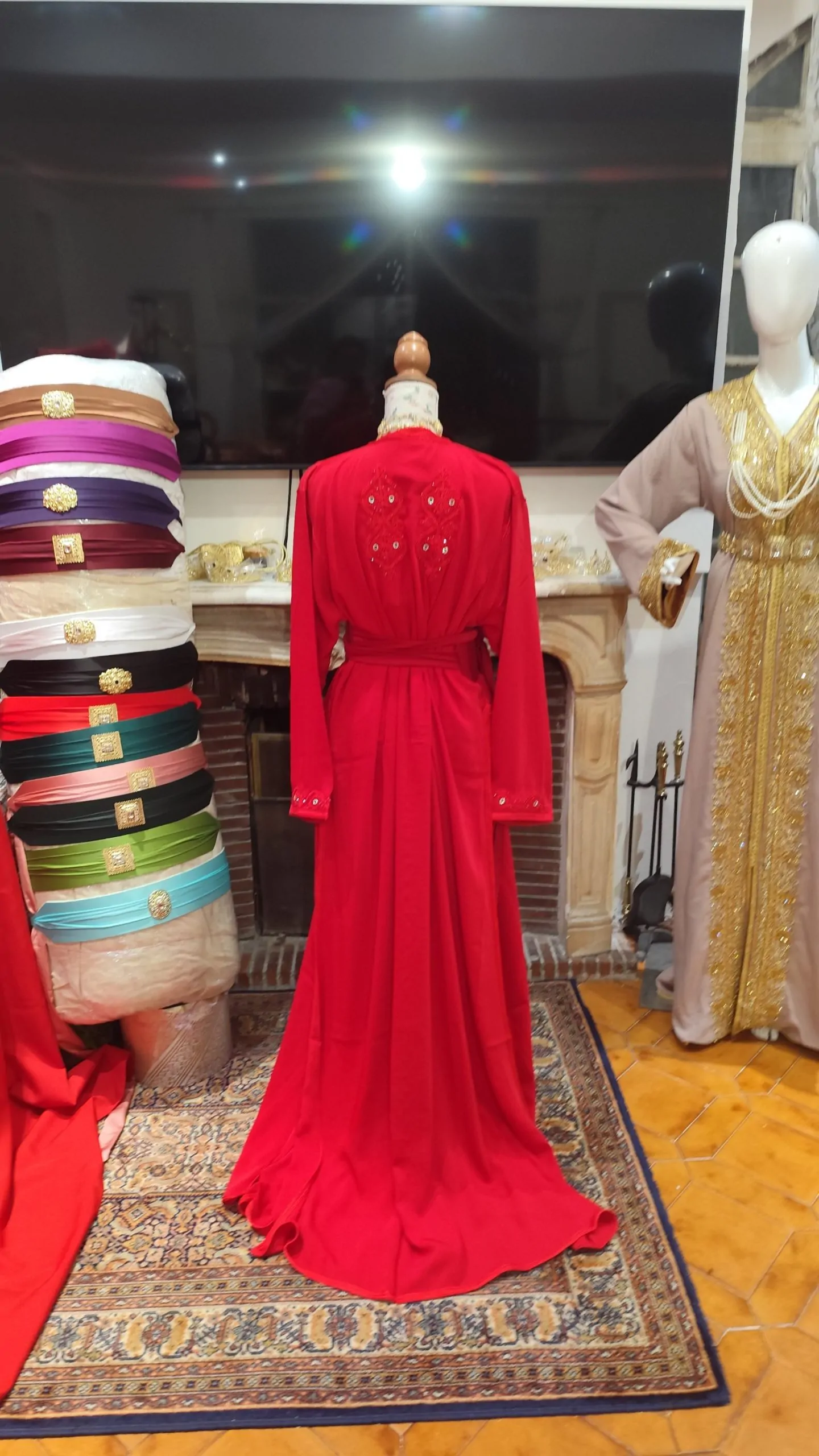 caftan marocain neuf grande taille - Takchita deux pièces – Image 9