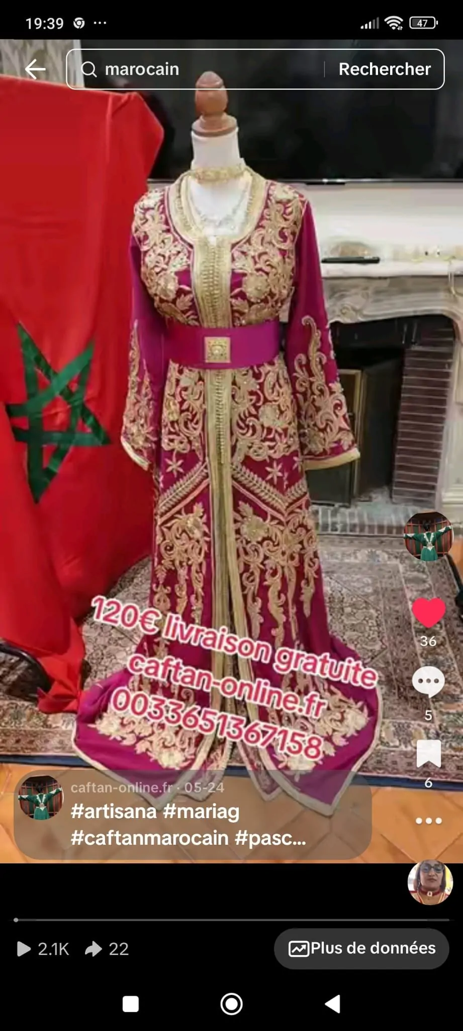 lot caftan marocain – Image 7
