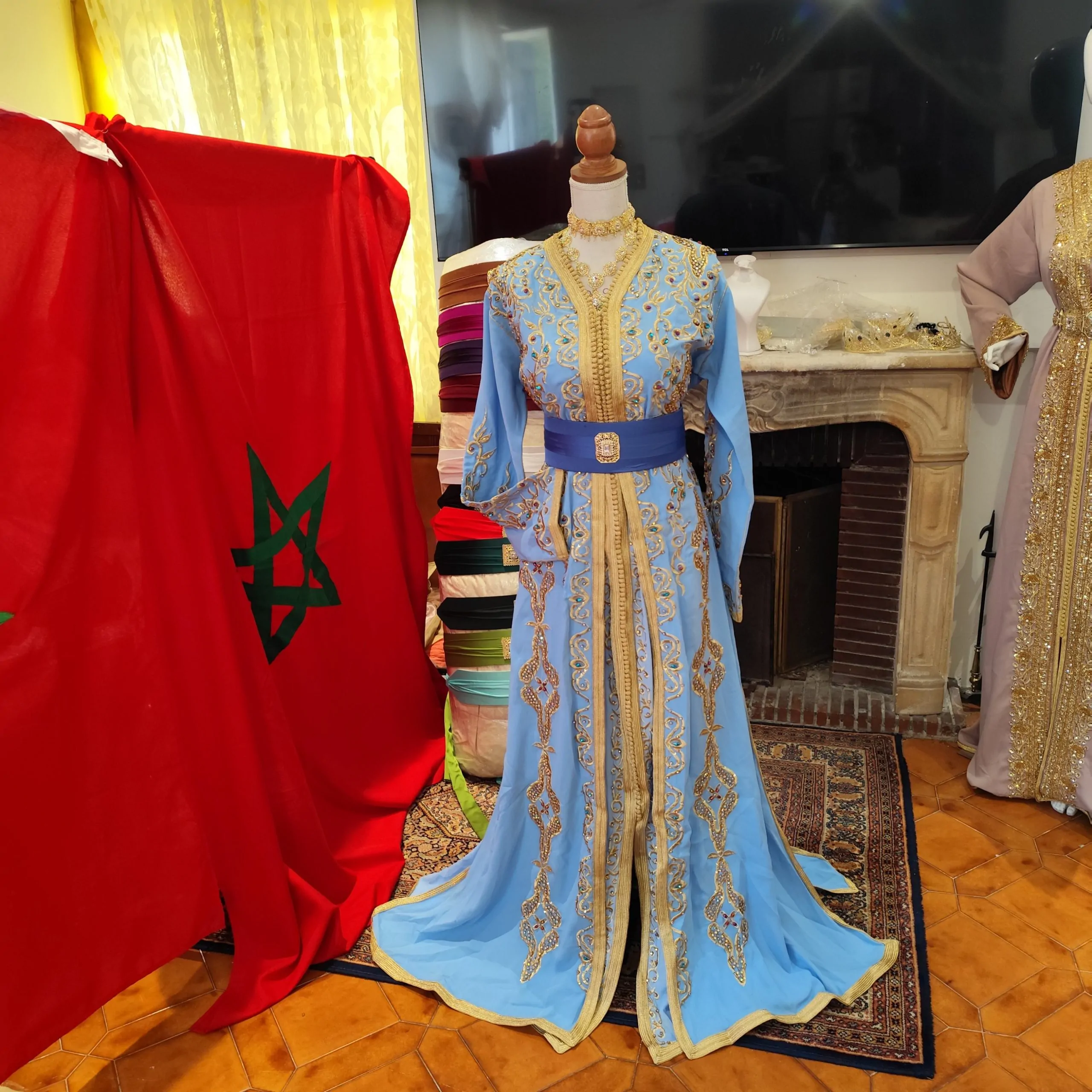 caftan marocain neuf - Takchita deux pièces