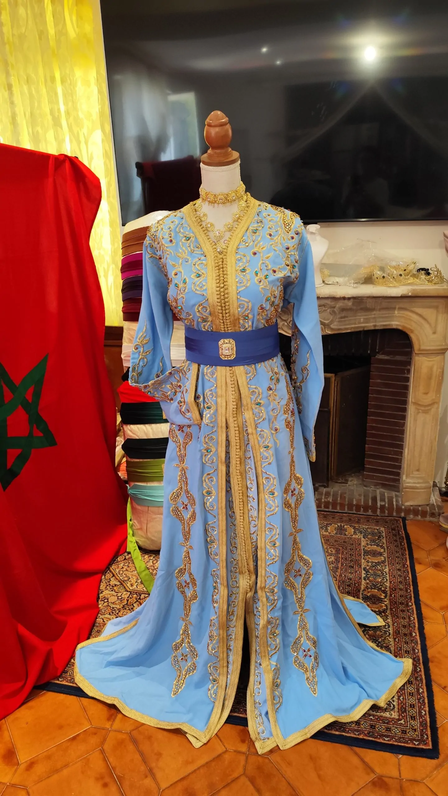 caftan marocain neuf - Takchita deux pièces – Image 3