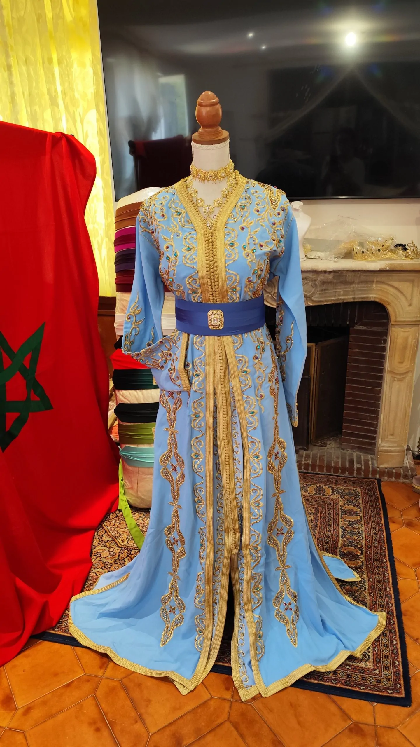 caftan marocain neuf - Takchita deux pièces – Image 10