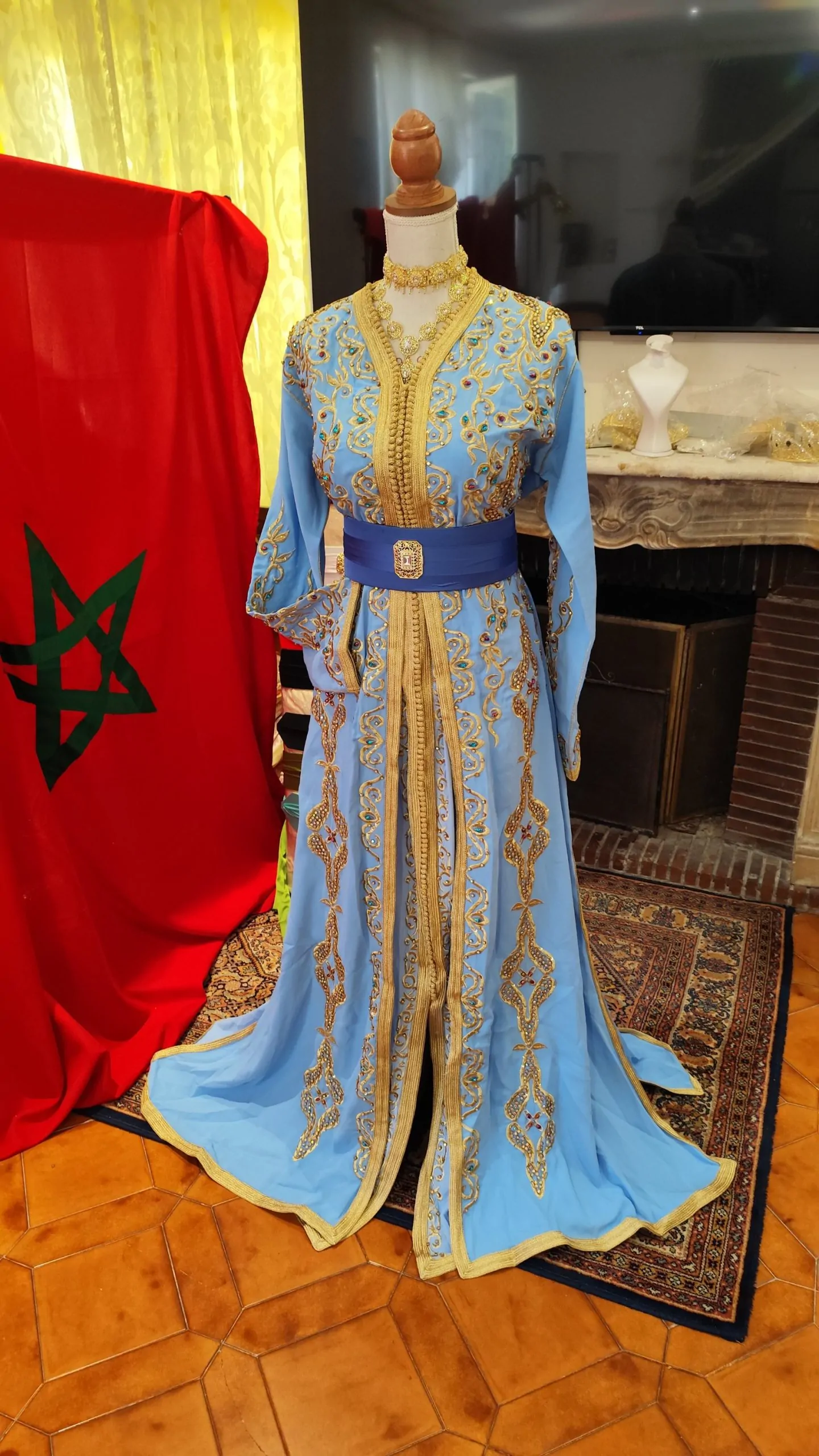 caftan marocain neuf - Takchita deux pièces – Image 7