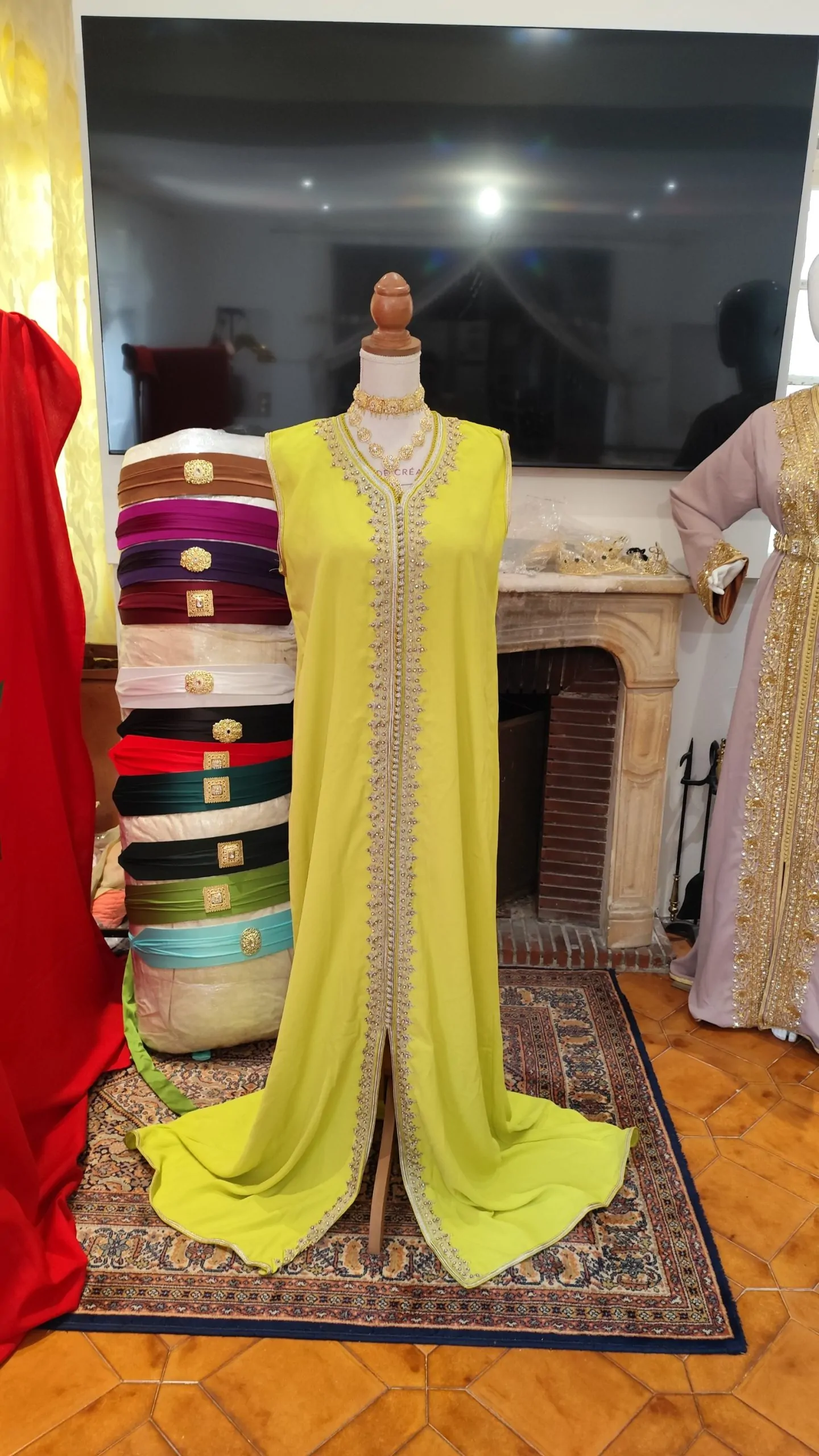caftan marocain neuf avec ceinture – Image 11