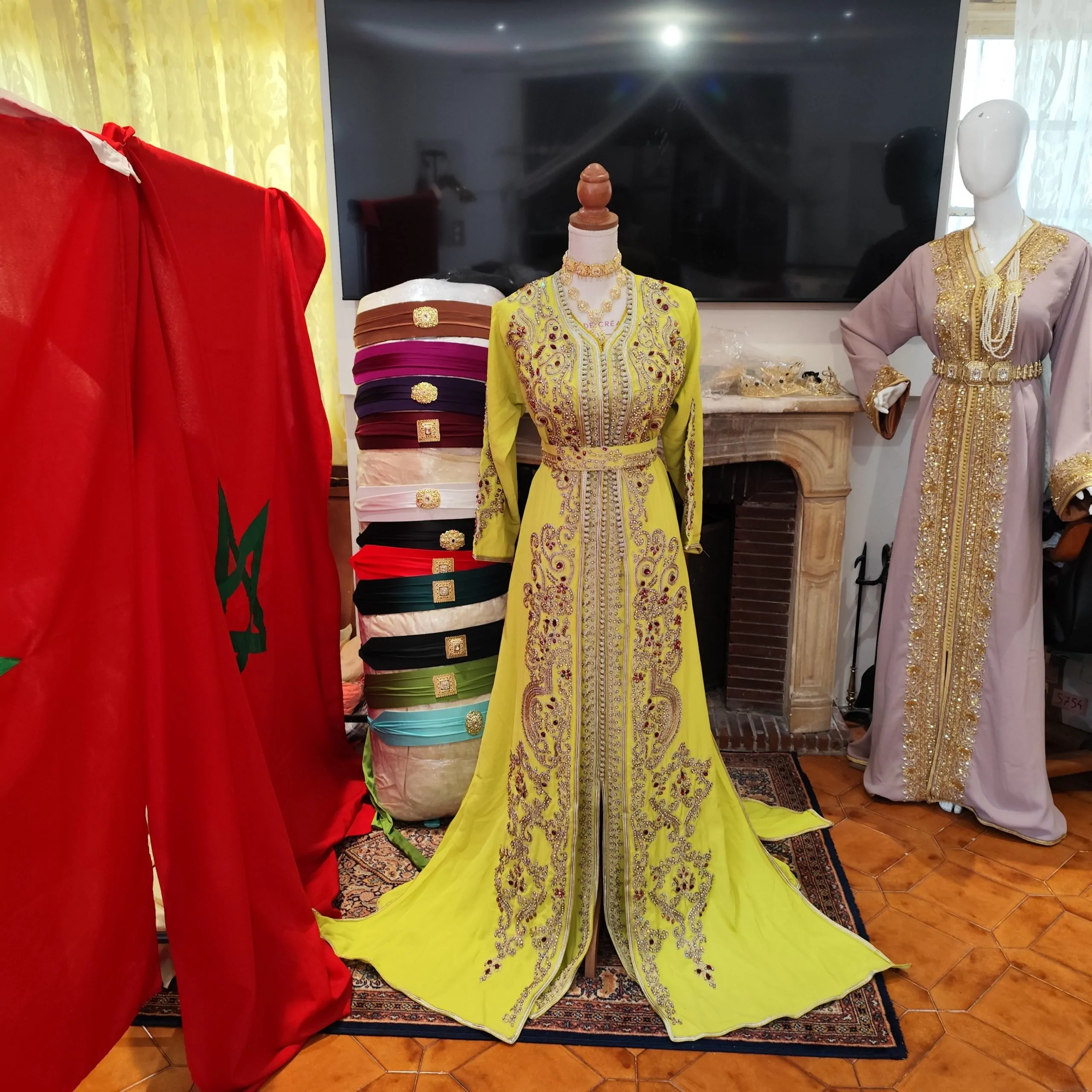 caftan marocain neuf avec ceinture – Image 12