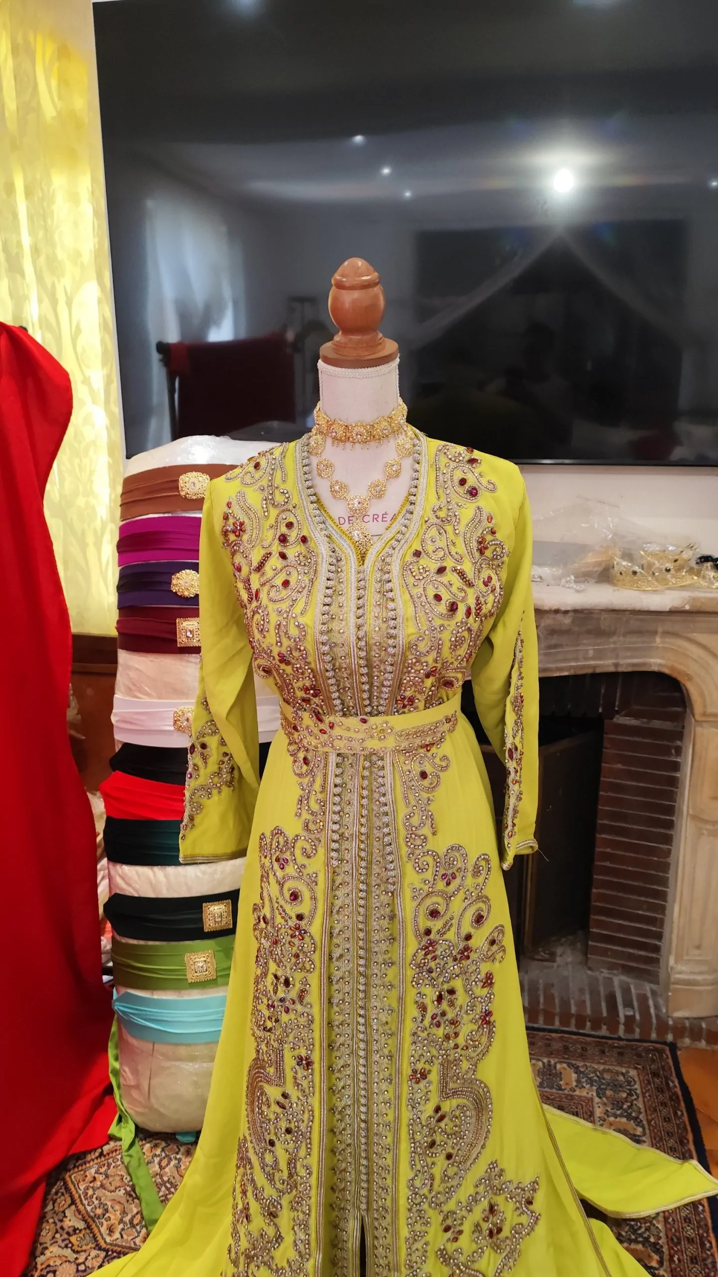 caftan marocain neuf avec ceinture – Image 6