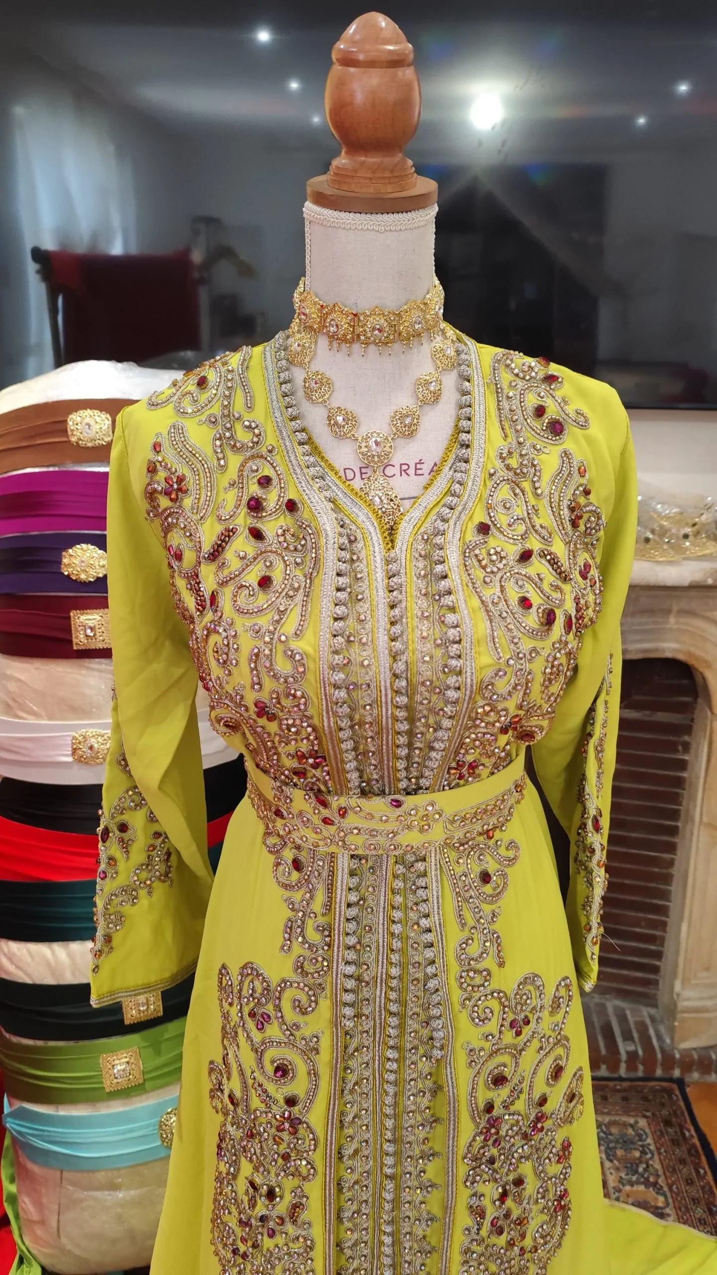 caftan marocain neuf avec ceinture – Image 5