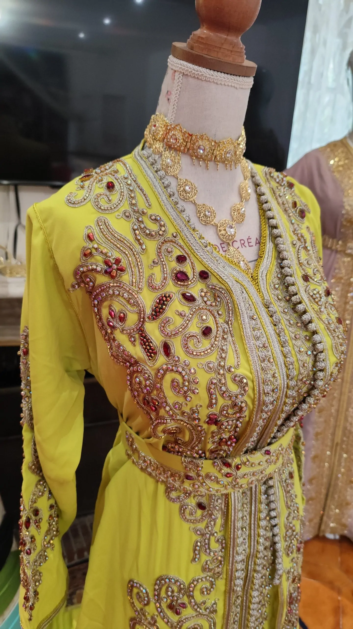 caftan marocain neuf avec ceinture – Image 8