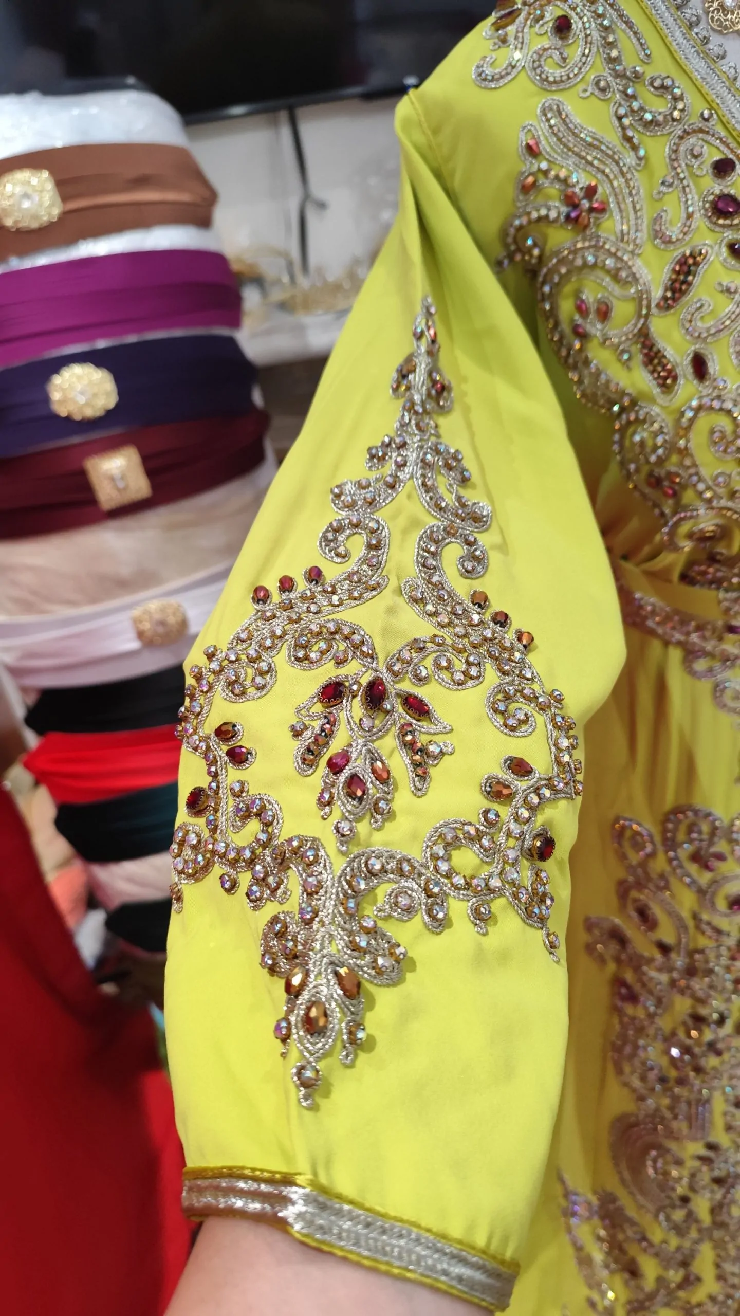 caftan marocain neuf avec ceinture – Image 7