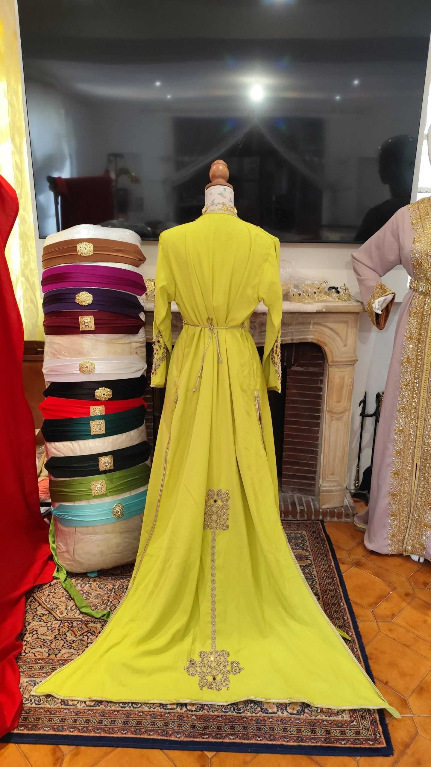caftan marocain neuf avec ceinture – Image 10