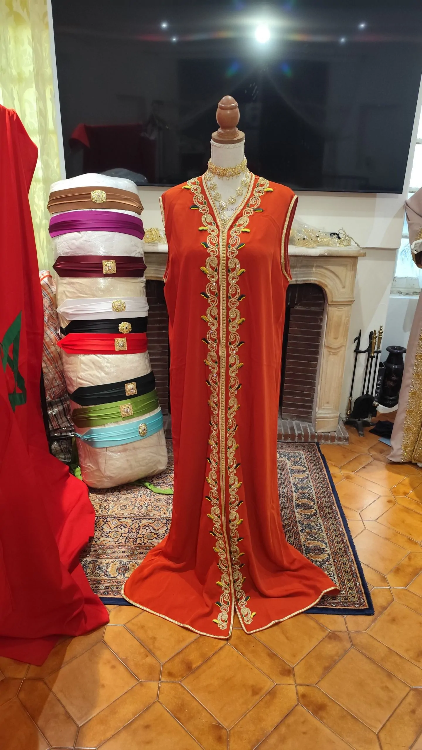 lot deux caftan marocain neuf doublé – Image 6