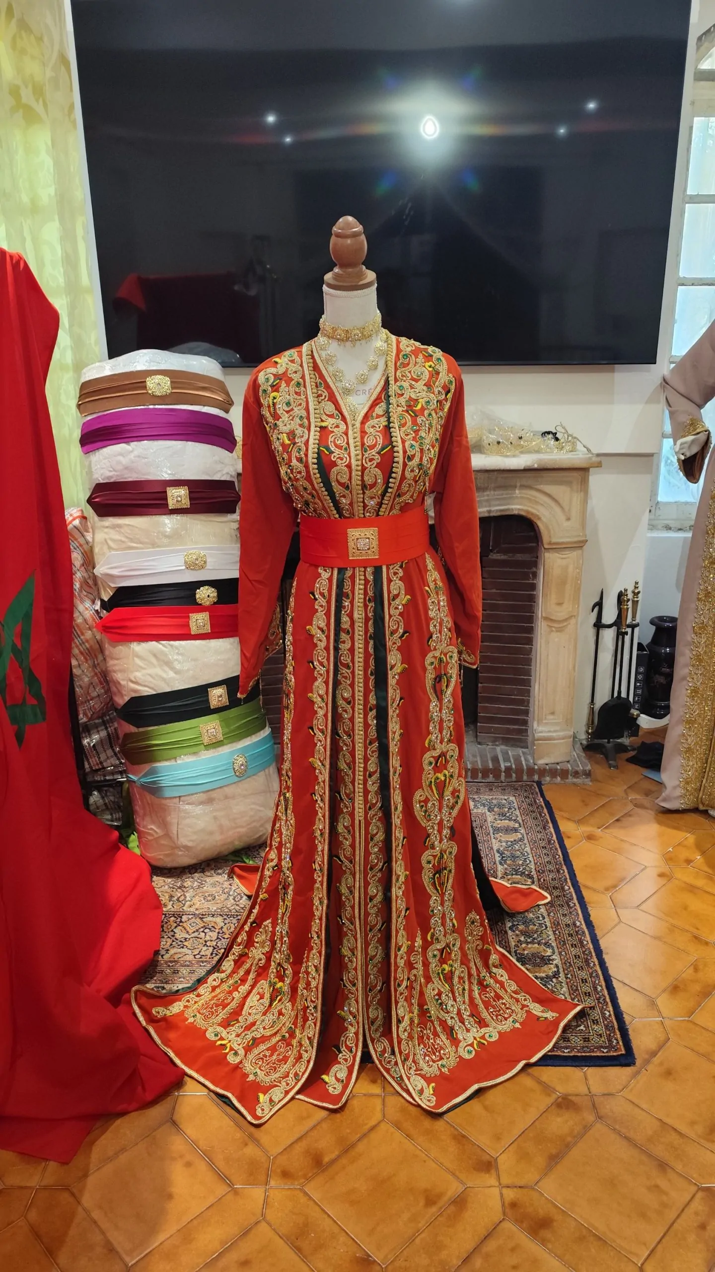 lot deux caftan marocain neuf doublé – Image 9