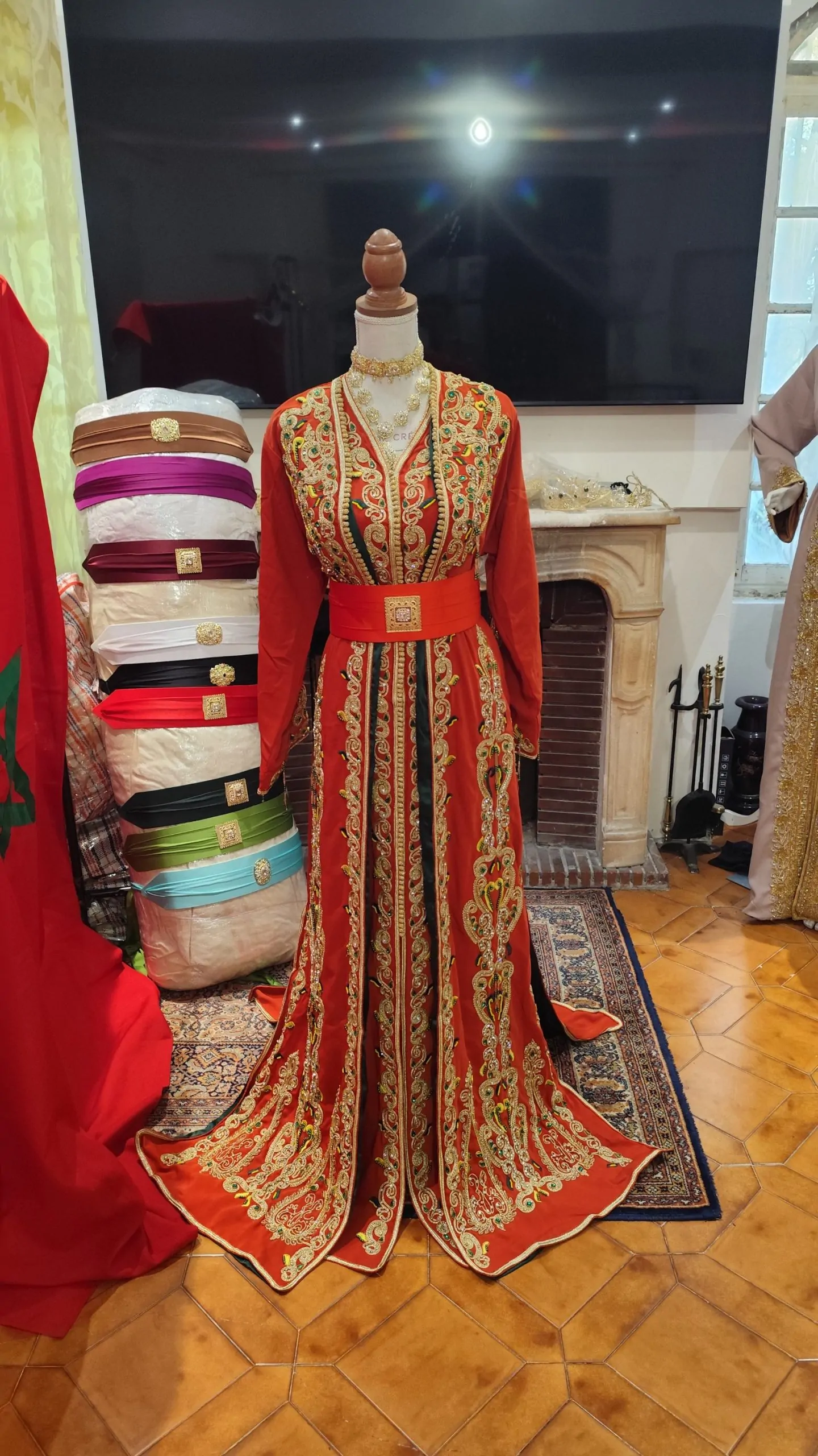 lot deux caftan marocain neuf doublé – Image 11
