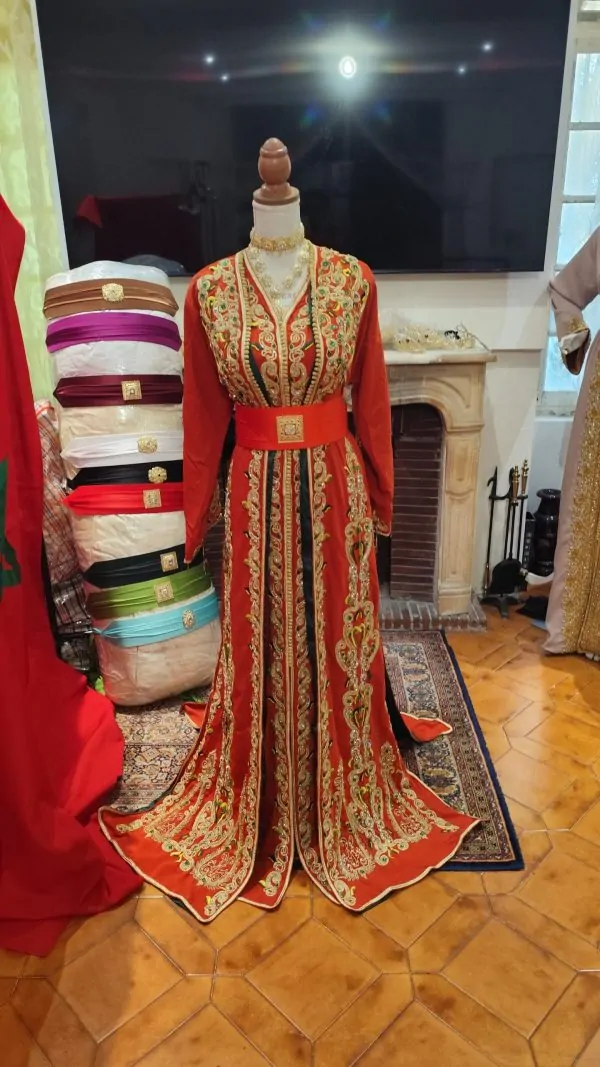 lot deux caftan marocain neuf doublé — photo 12
