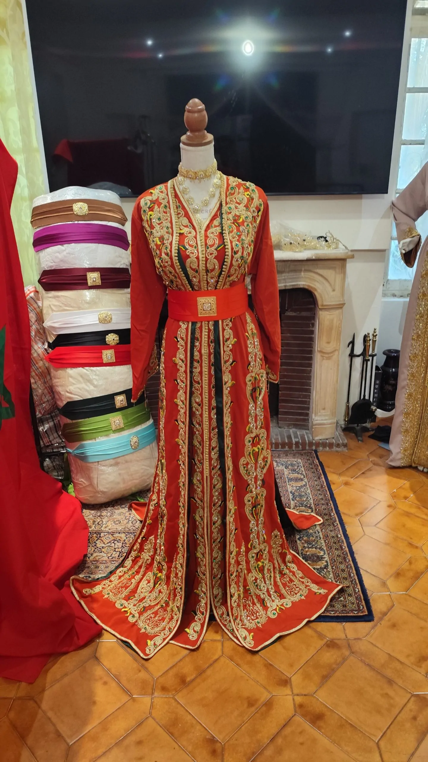 lot deux caftan marocain neuf doublé – Image 12
