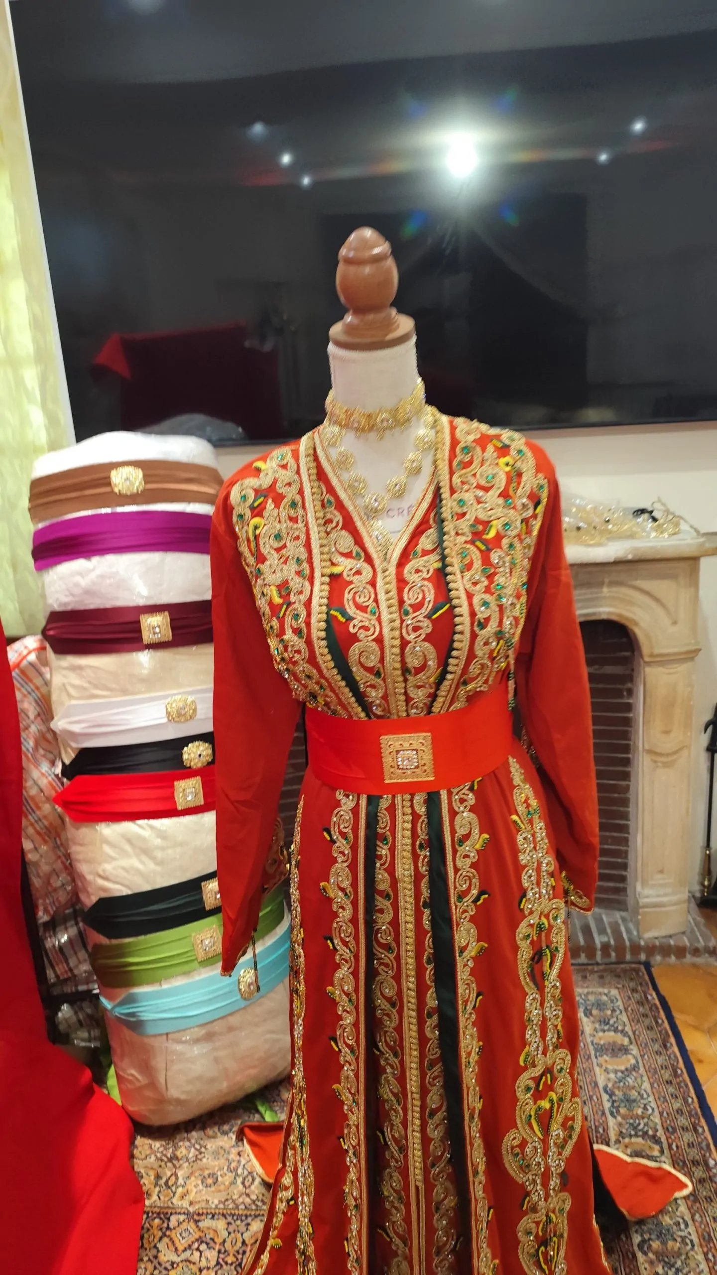 lot deux caftan marocain neuf doublé – Image 3