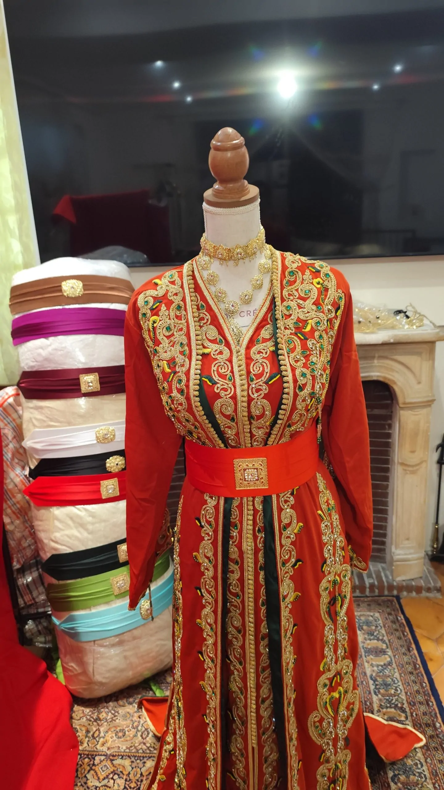 lot deux caftan marocain neuf doublé – Image 7