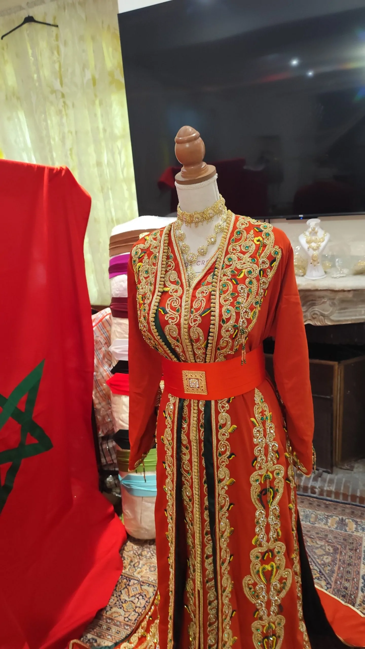 lot deux caftan marocain neuf doublé – Image 8