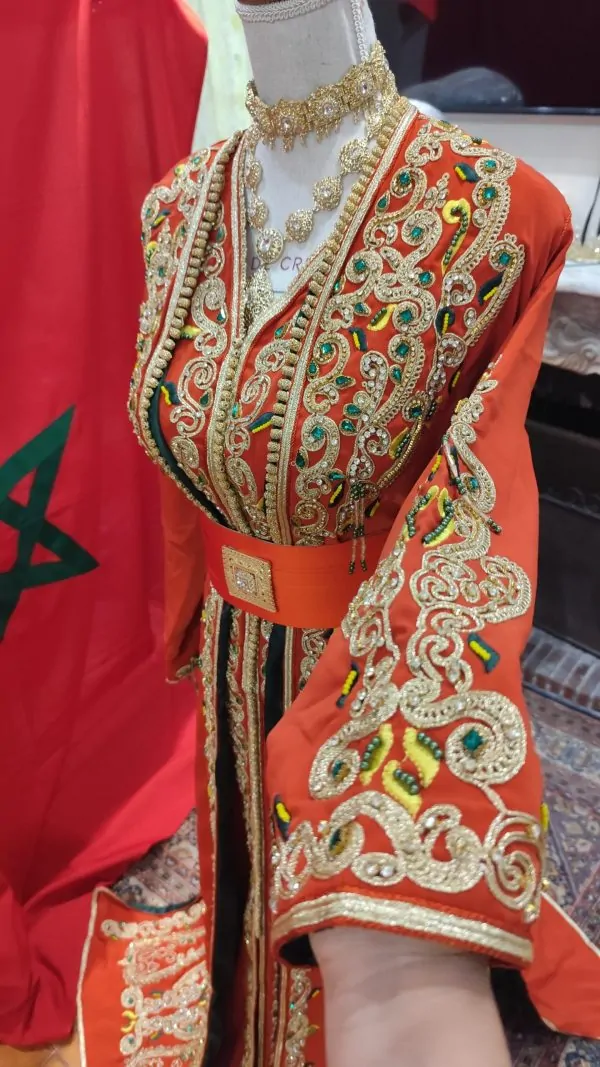 lot deux caftan marocain neuf doublé — photo 2