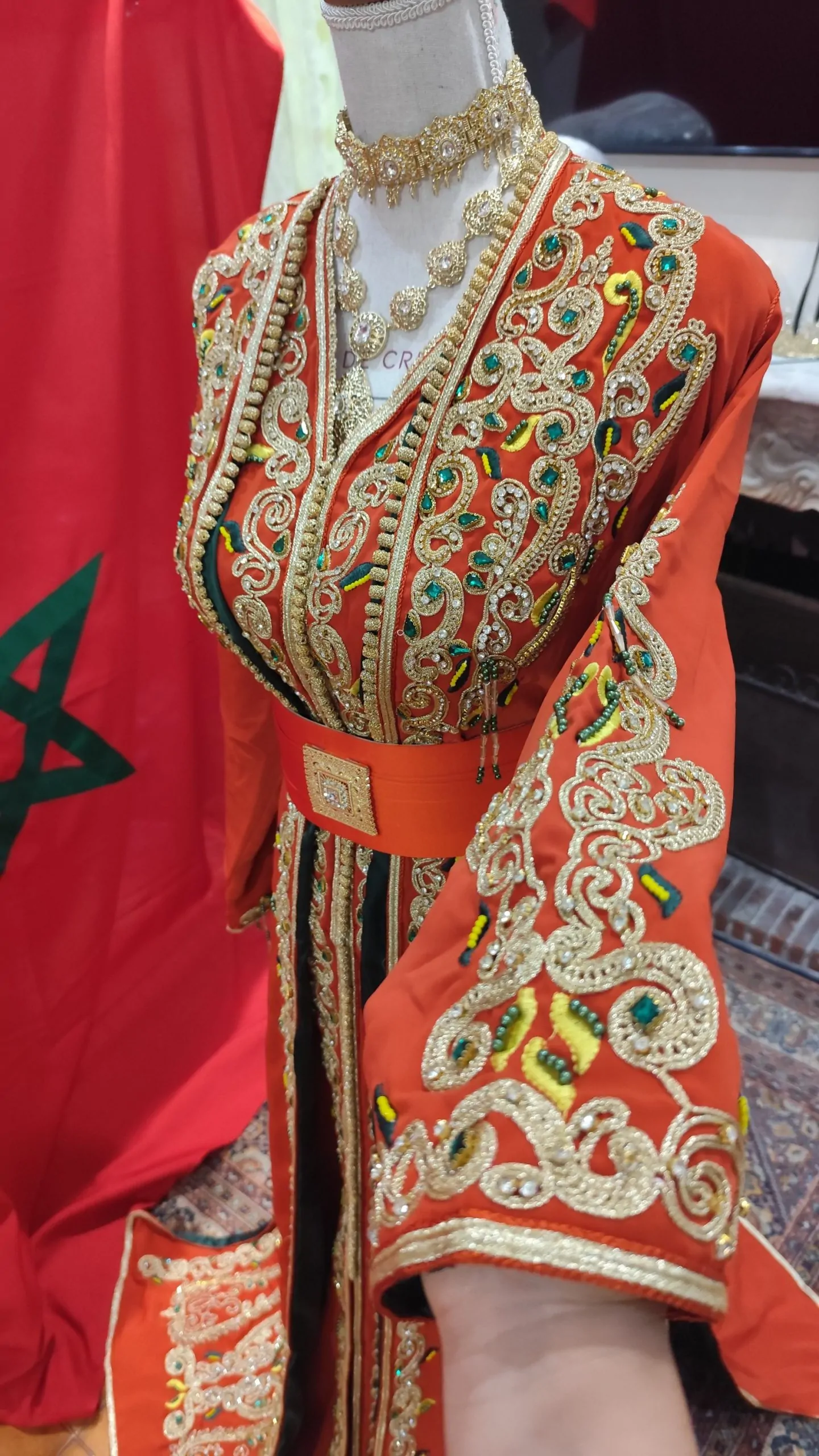 lot deux caftan marocain neuf doublé – Image 2