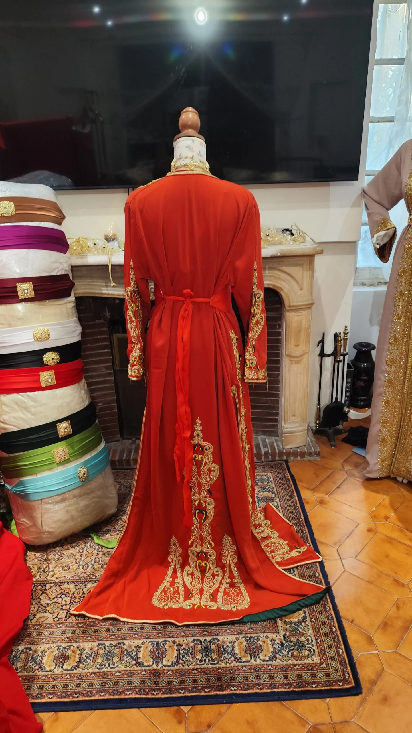 lot deux caftan marocain neuf doublé – Image 4