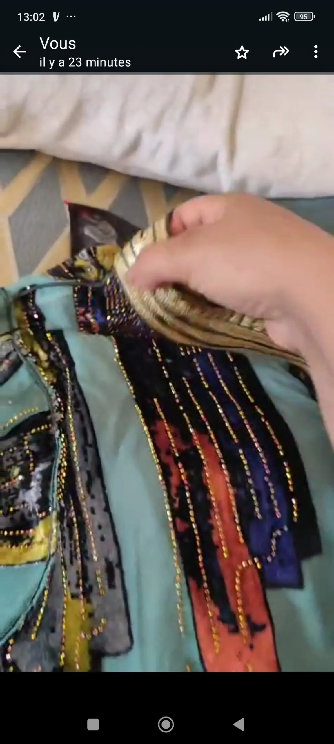 lot 3 caftan marocain avec ceinture – Image 3