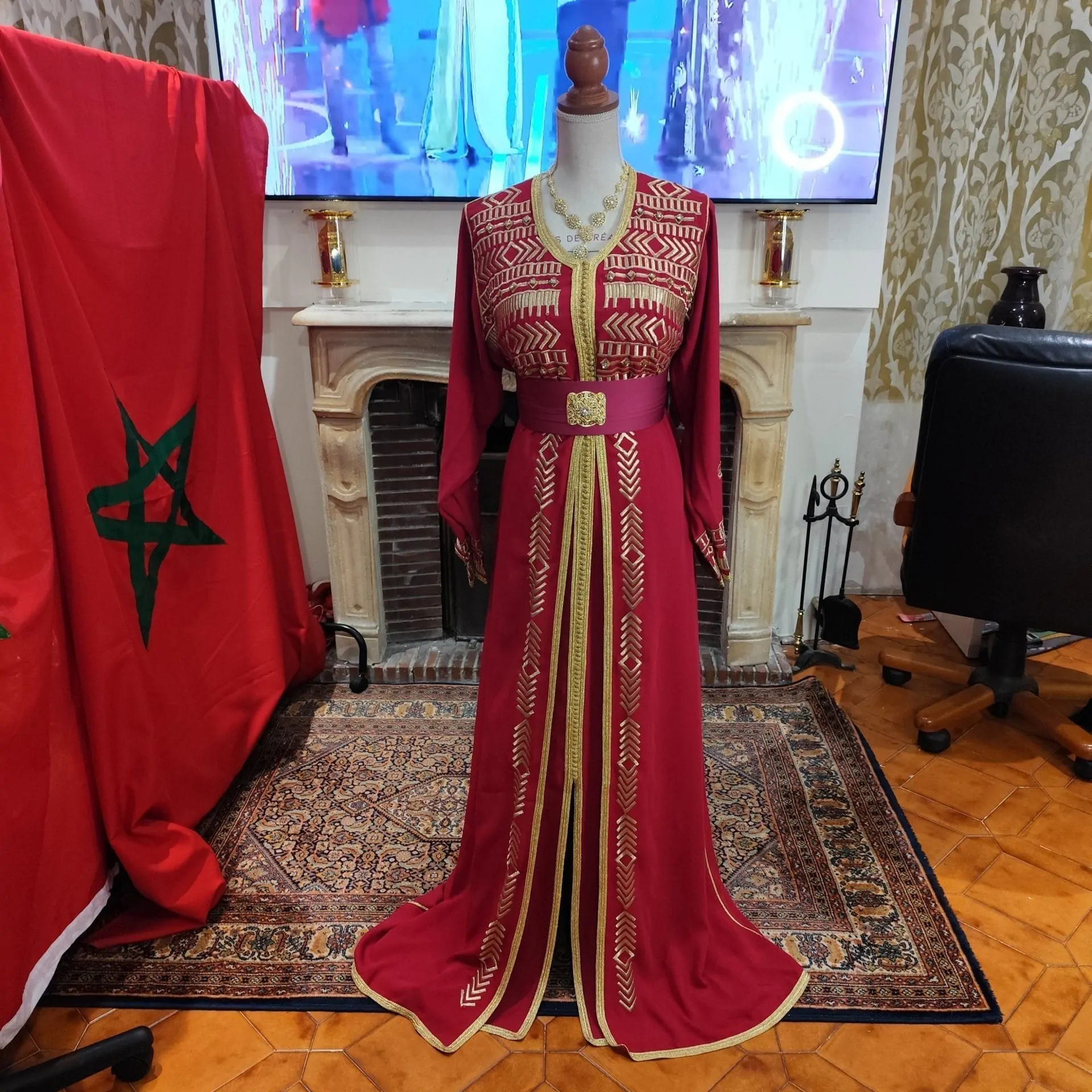 lot deux caftan marocain neuf grande taille – Image 12