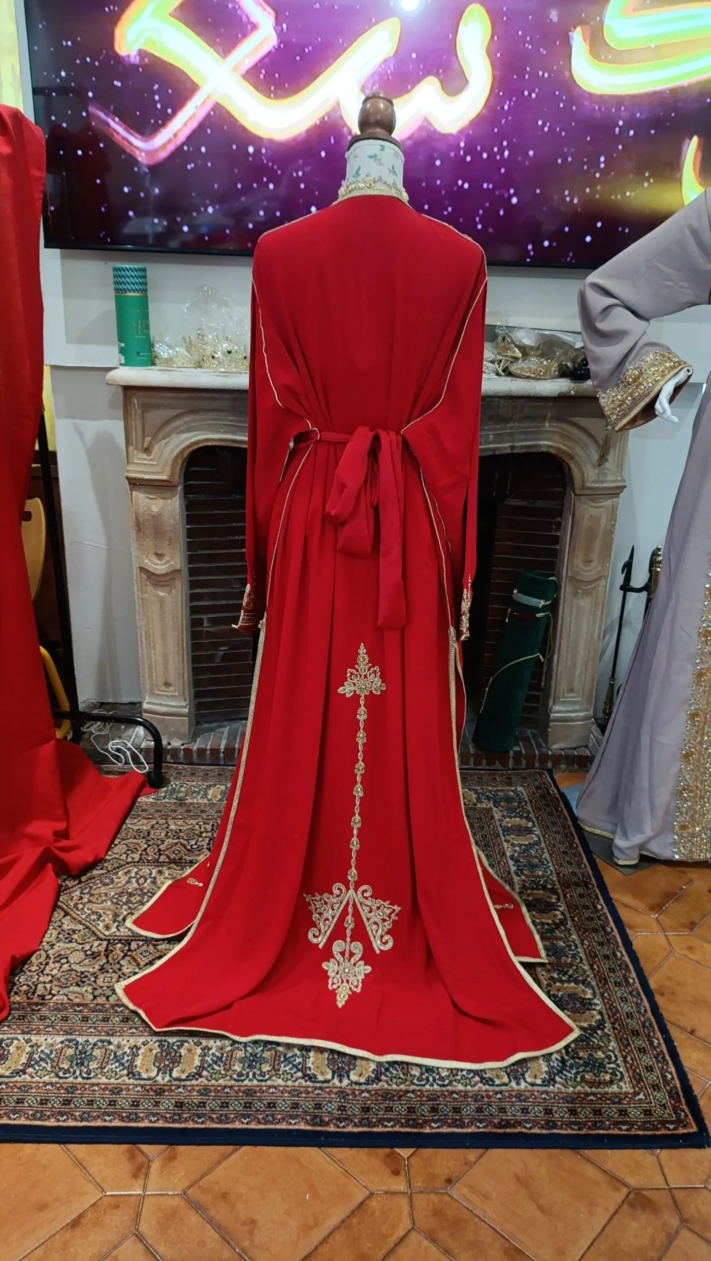 caftan marocain neuf - Grande taille - takchita deux pièces - – Image 9