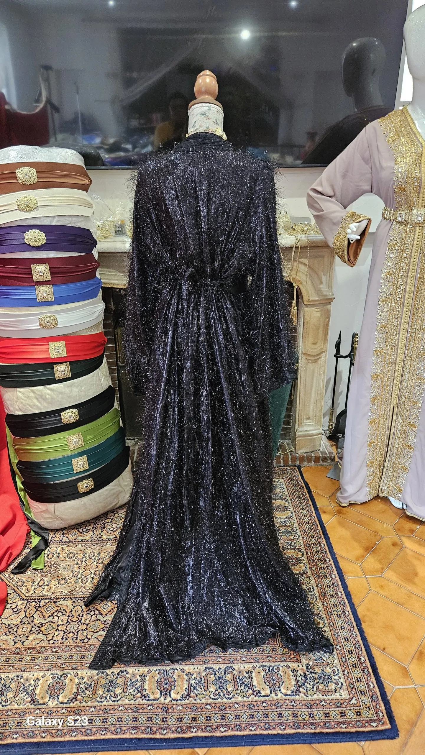 caftan marocain avec la ceinture neuf grande taille - Takchita deux pièces – Image 8